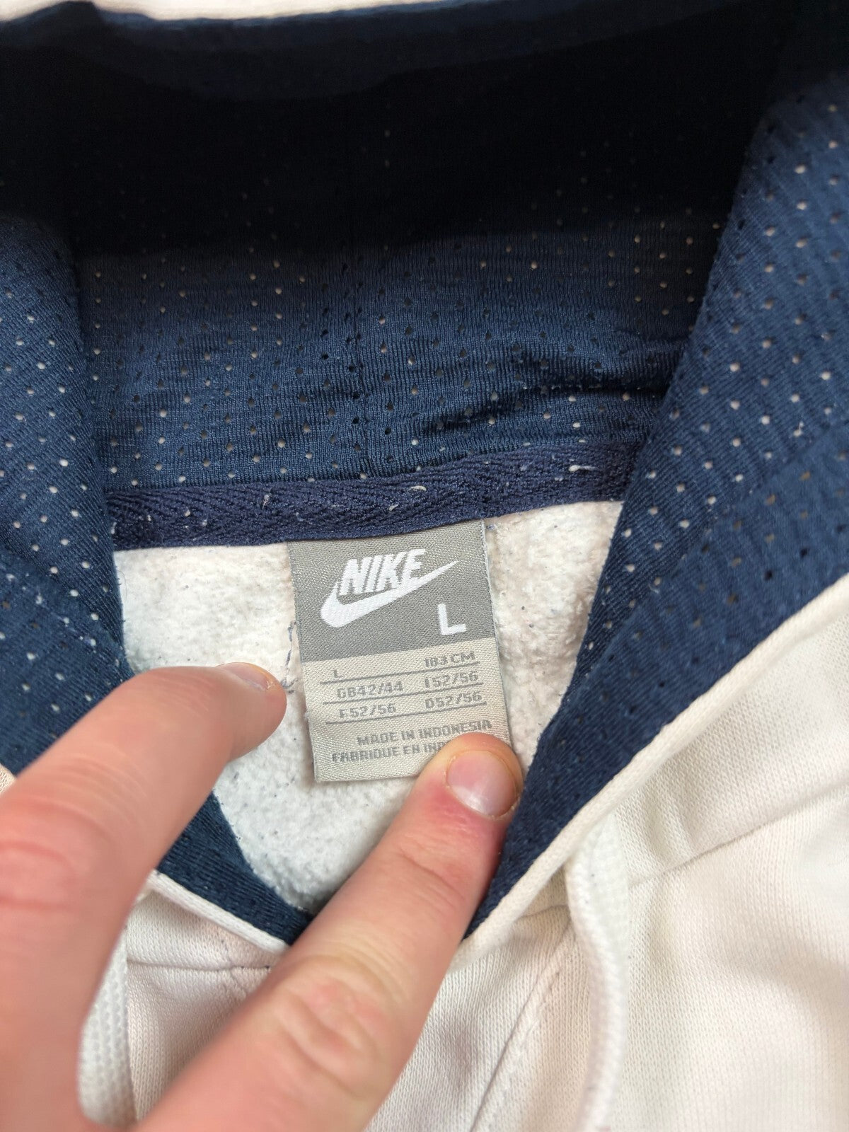 Vintage Y2K Nike spell out hoodie (L)