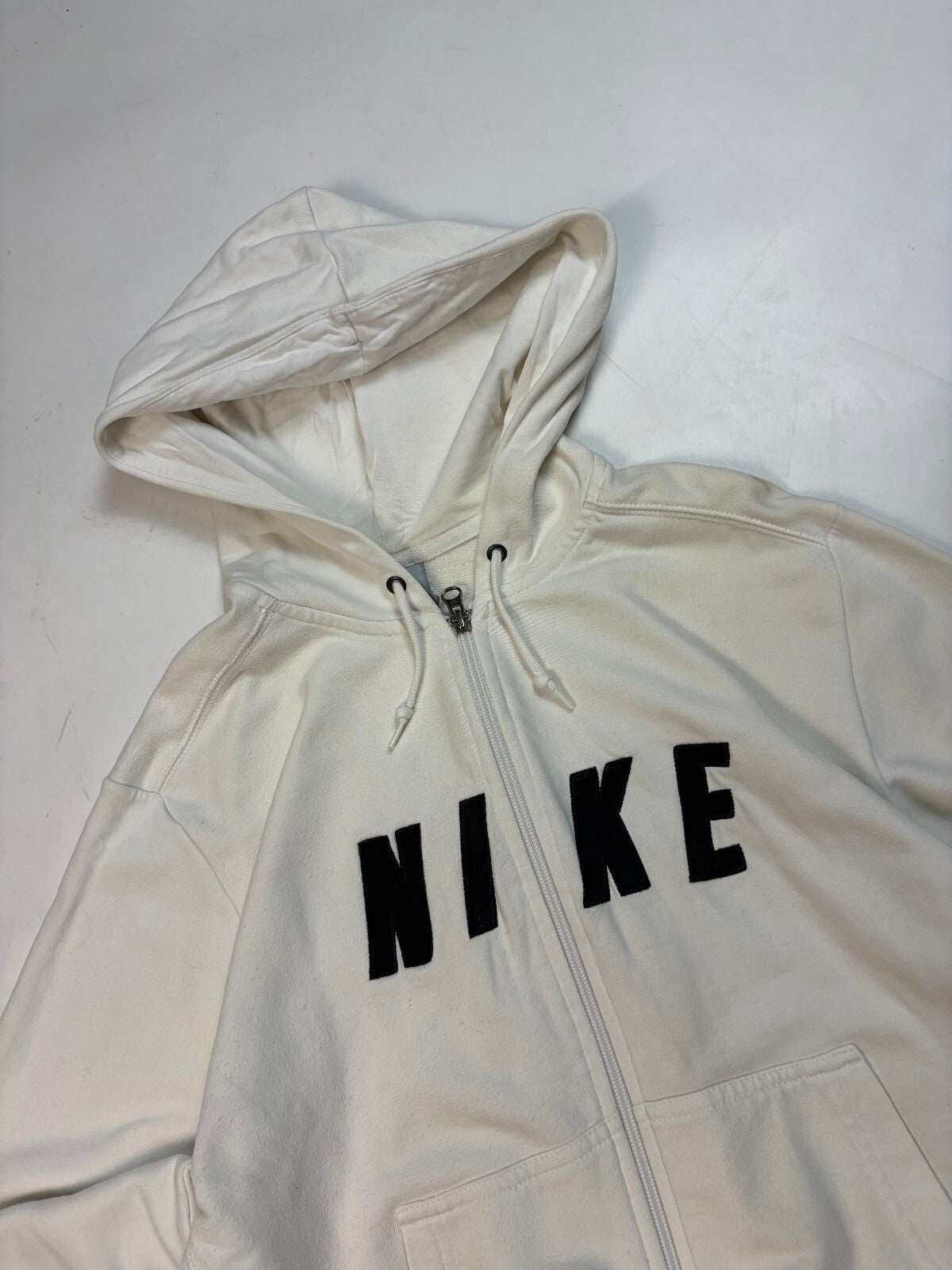 Vintage Y2K Nike spell out zip up hoodie (XL)