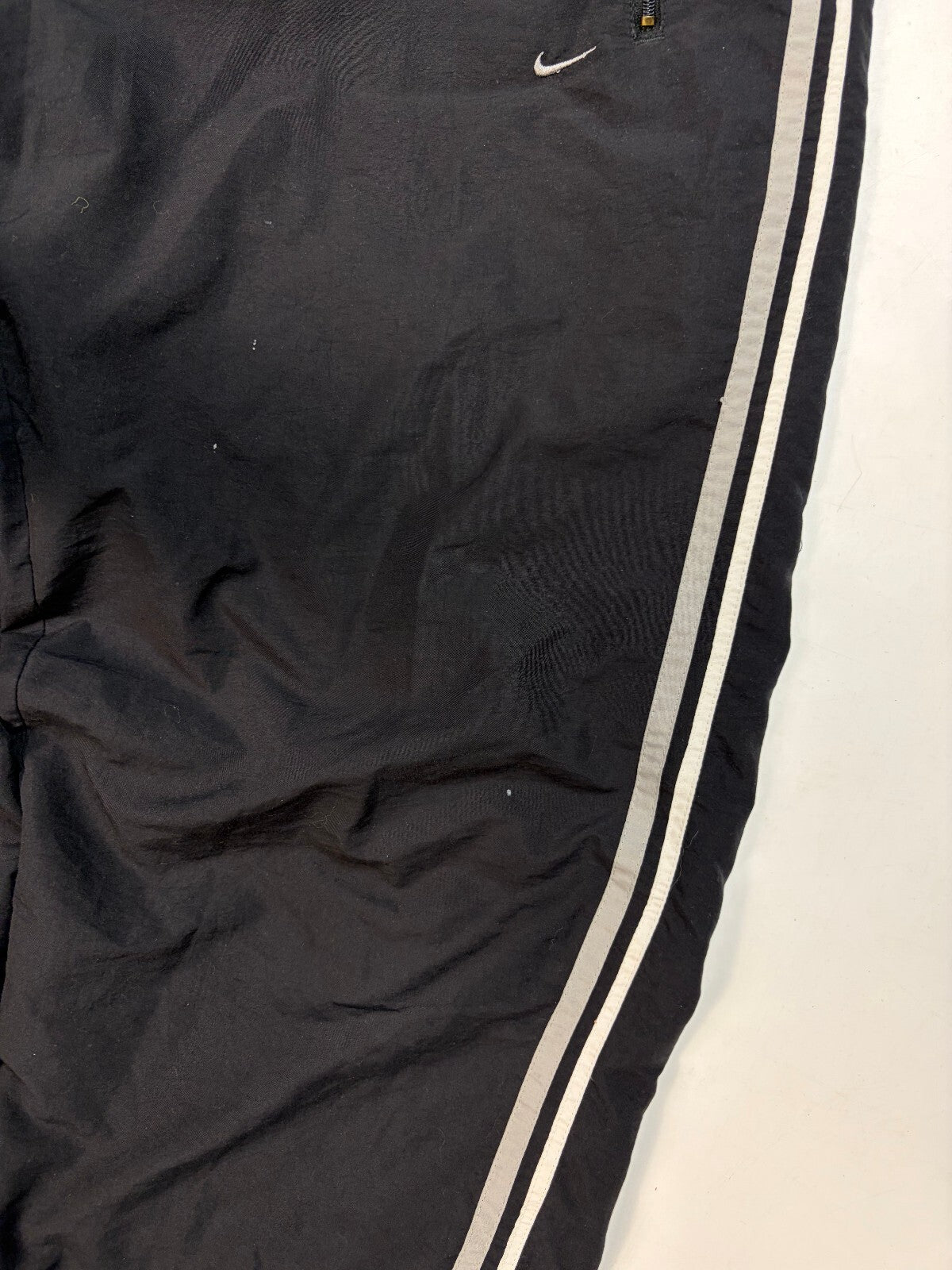 Vintage Y2K Nike side stripe baggy track pants (L)