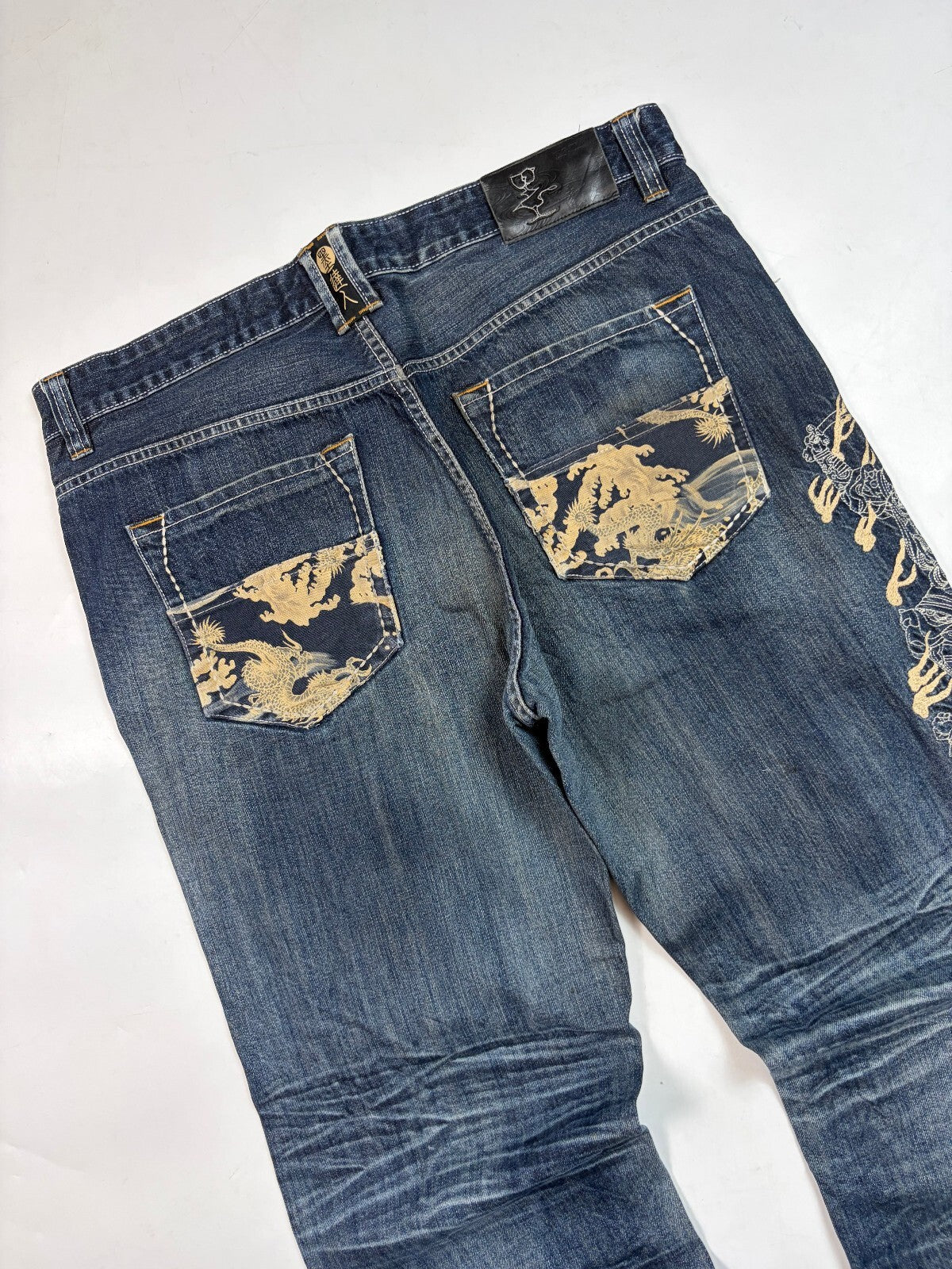 Vintage Y2K Big Train Japanese baggy hip hop jeans (W38)