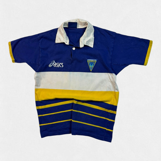 Vintage Warrington Wolves 2001/02 Asics rugby league shirt (S)