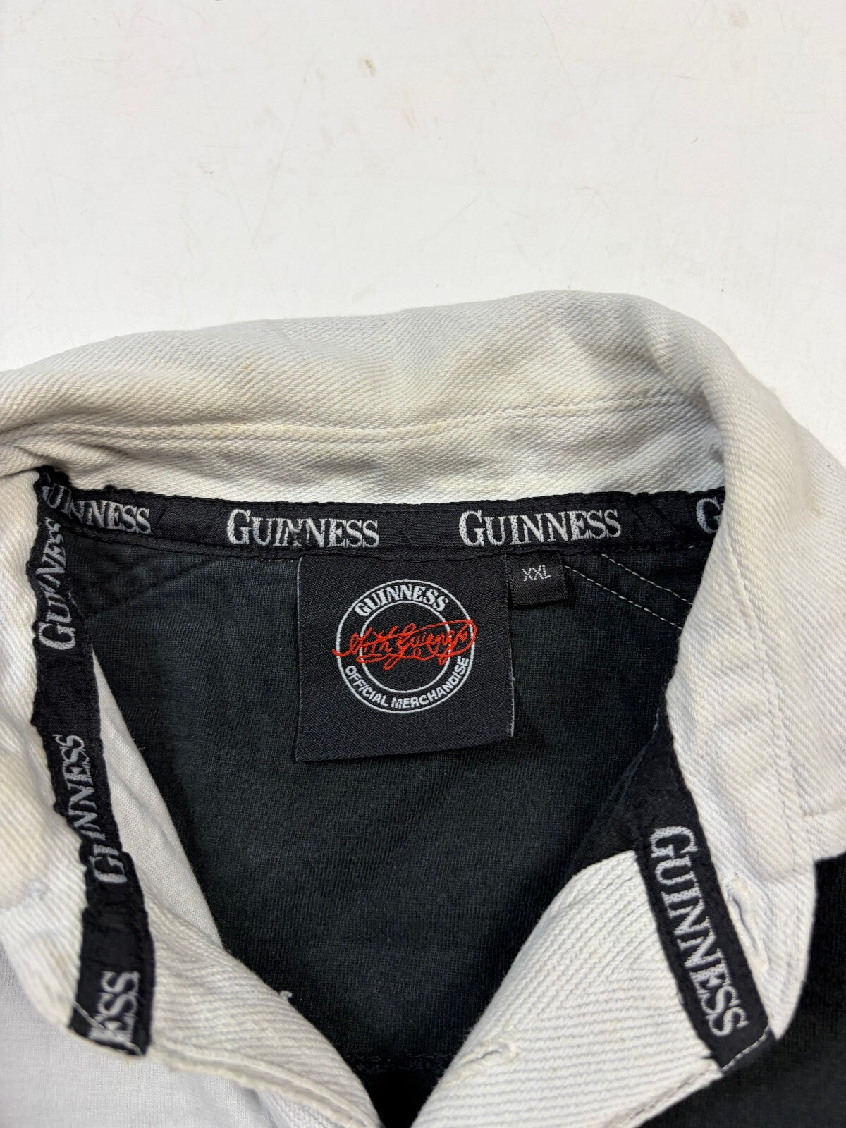Vintage Guinness beer rugby polo shirt (XXL)