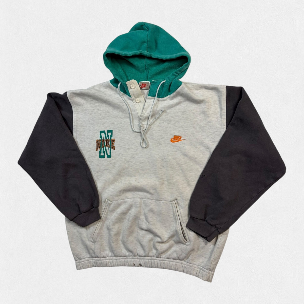 Vintage 80s Nike spell out hoodie (M)