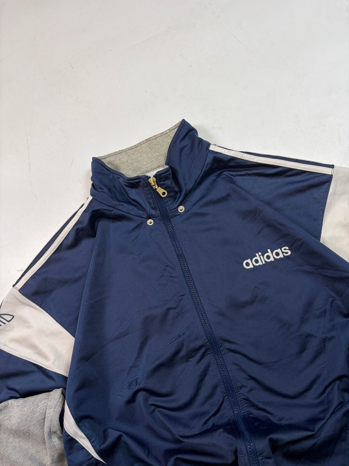 Vintage 90s adidas originals colour block track jacket (L)
