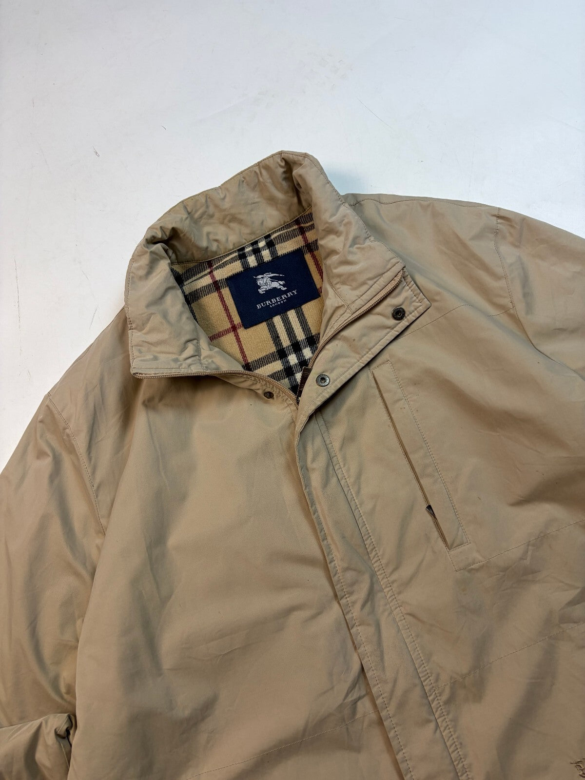 Vintage Burberry insulated padded jacket (XL)