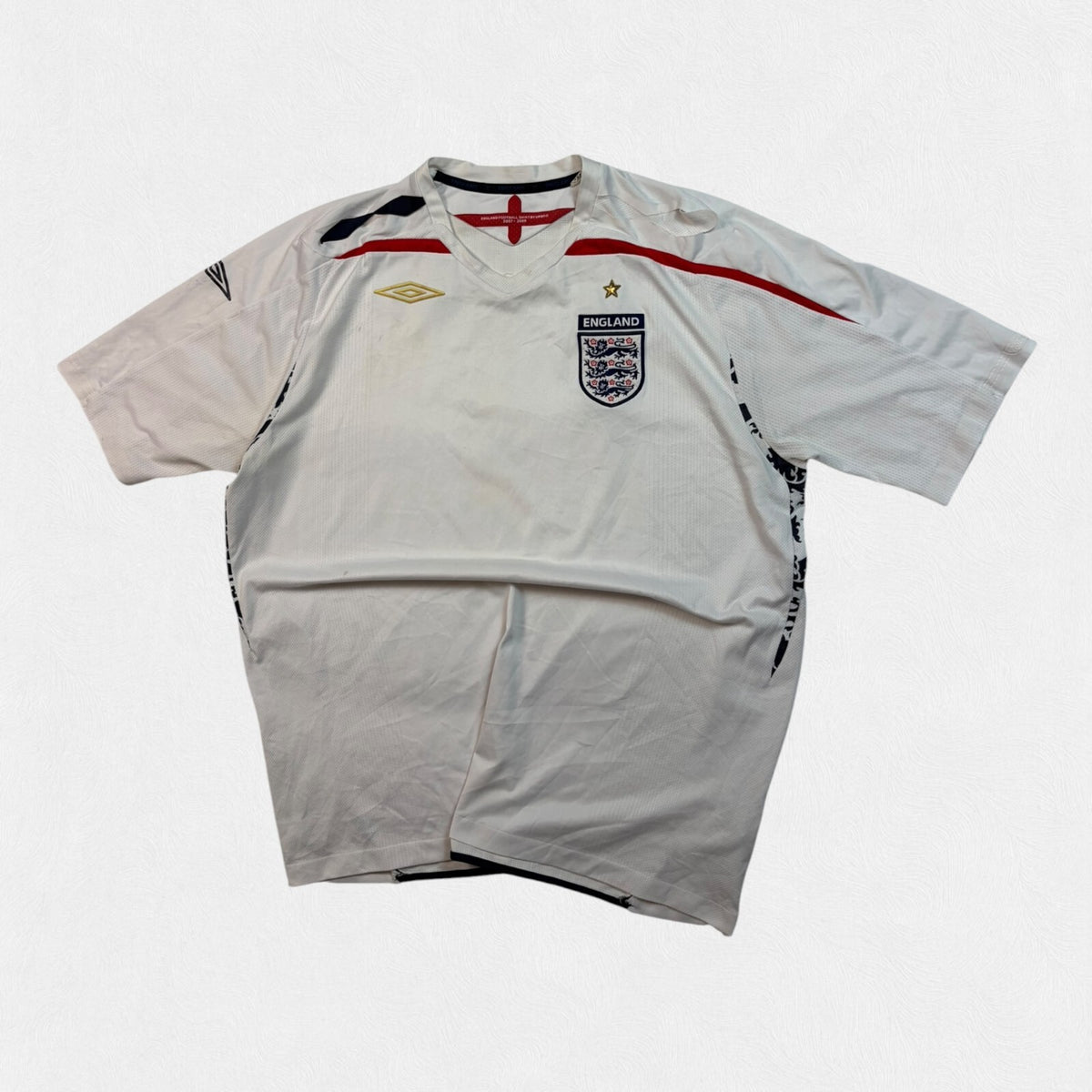Vintage England 2007-09 Umbro home football shirt (XXL)