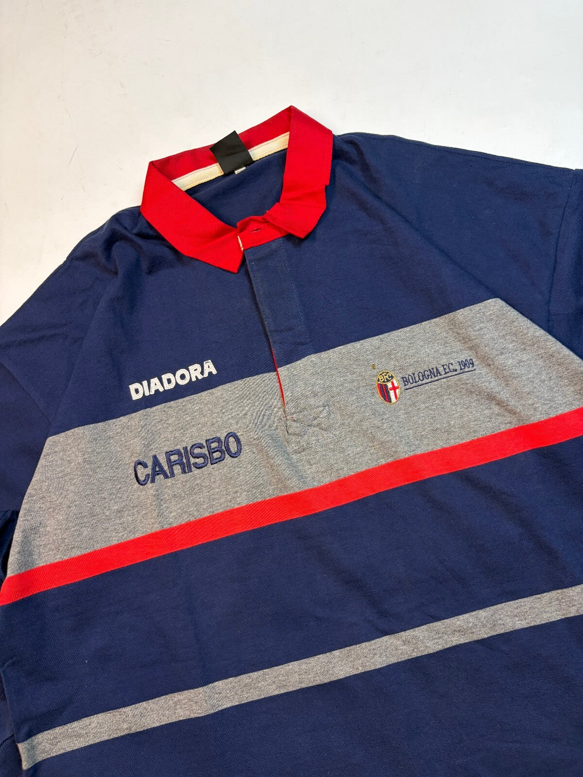 Vintage Bologna 1996/97 Diadora football polo shirt (XXL)