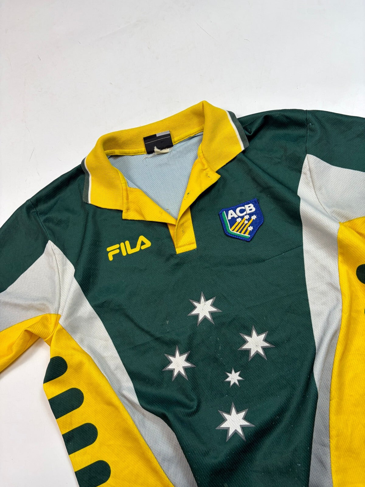 Vintage Australia 2002 Fila training cricket shirt (S)