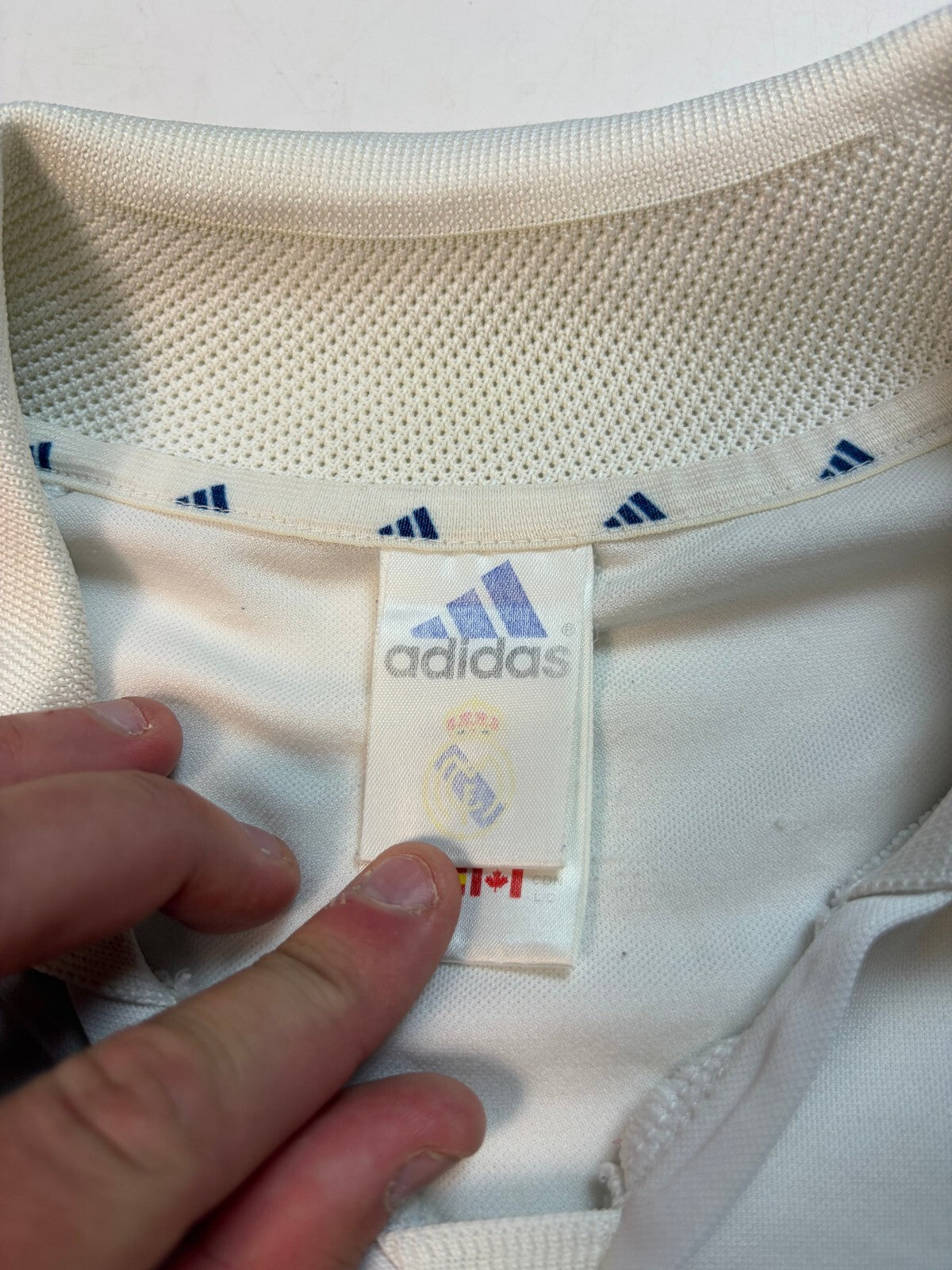 Vintage Real Madrid 2001/02 Adidas home football shirt (L)