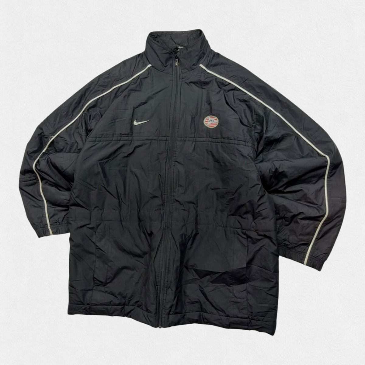 Vintage PSV 1999/00 Nike bench coat puffer jacket (XL)