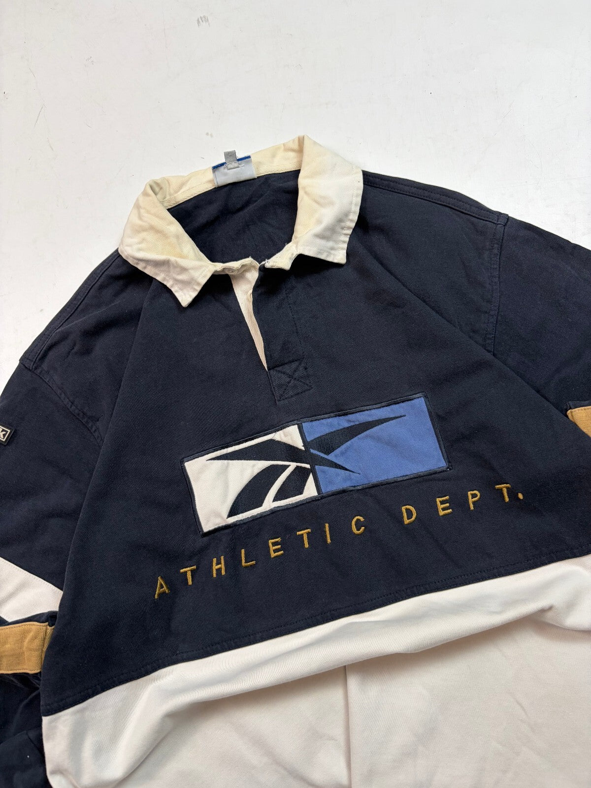Vintage Y2K Reebok rugby polo shirt (M)