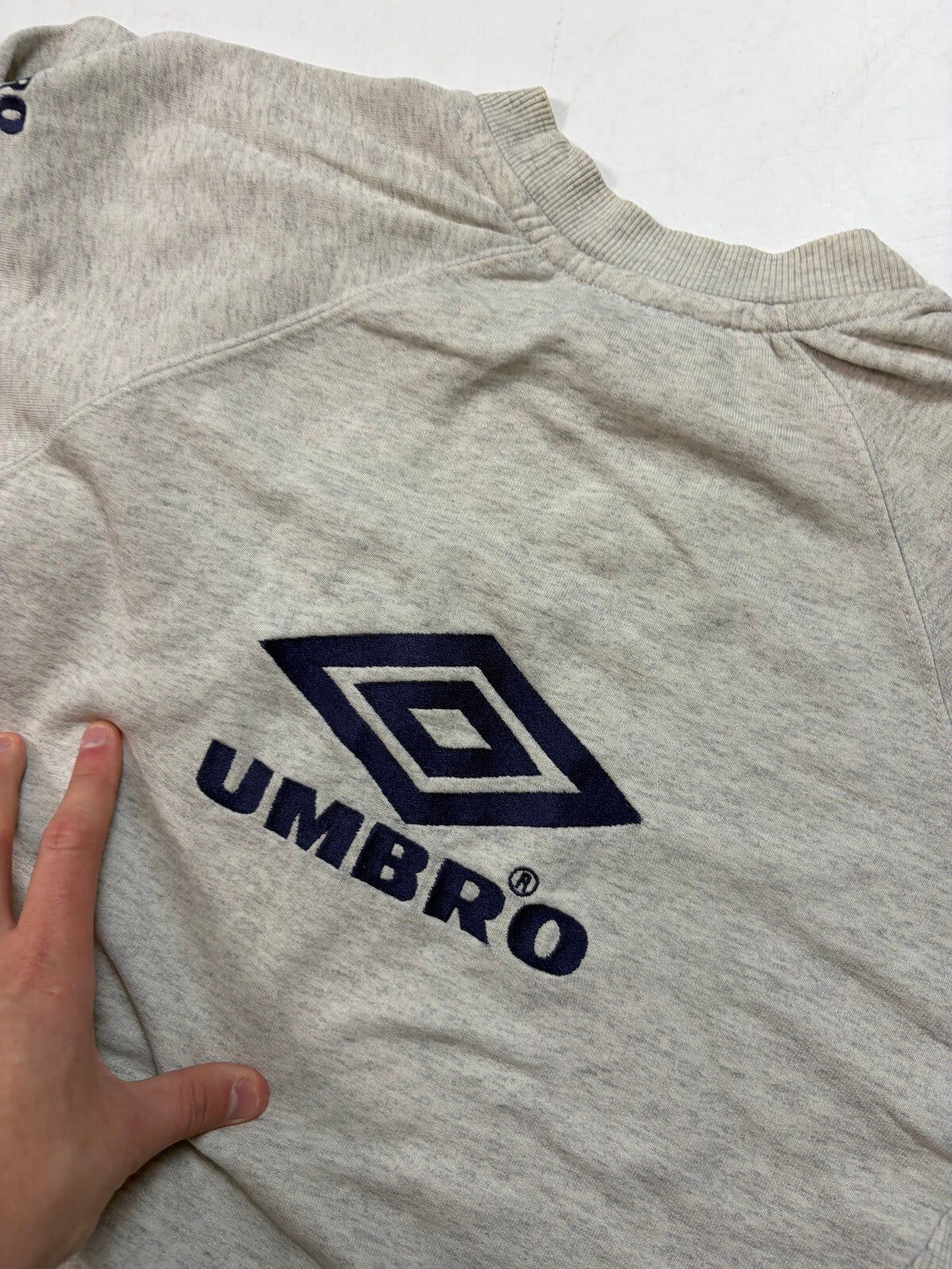 Vintage 90s Umbro pro training centre logo sweatshirt (L)