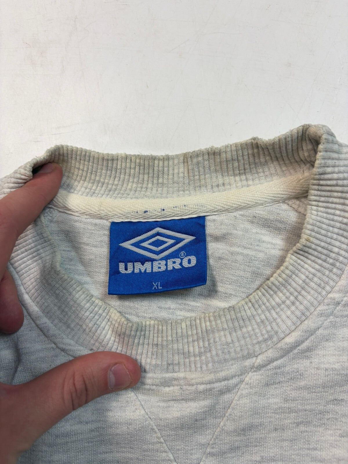 Vintage 90s Umbro pro training spell out sweatshirt (XL)
