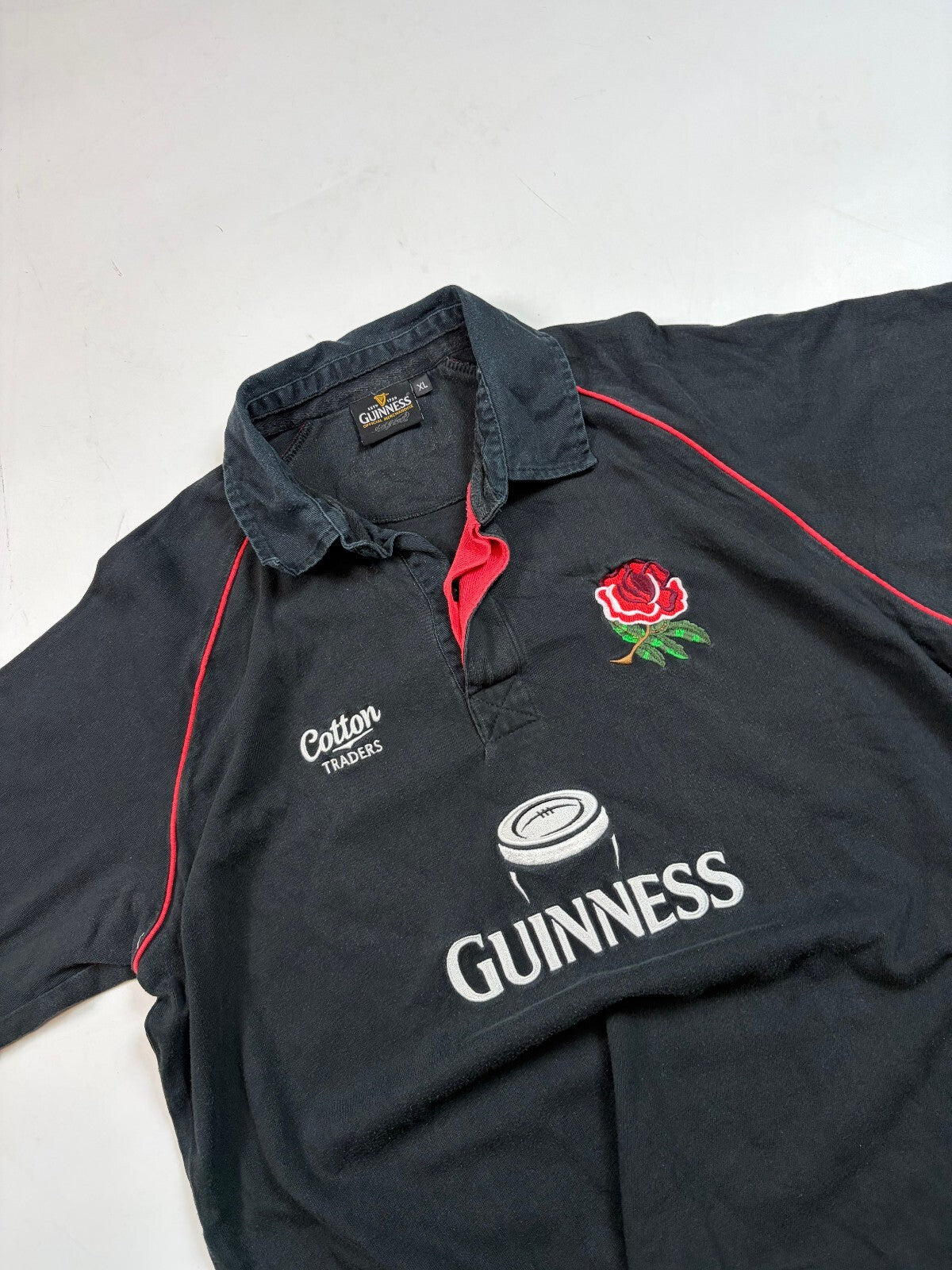 Vintage England Guinness Cotton Traders rugby union shirt (XL)