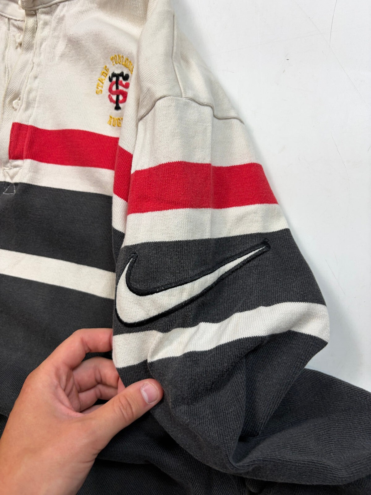 Vintage Stade Toulousain 1996/97 Nike away rugby shirt (L)