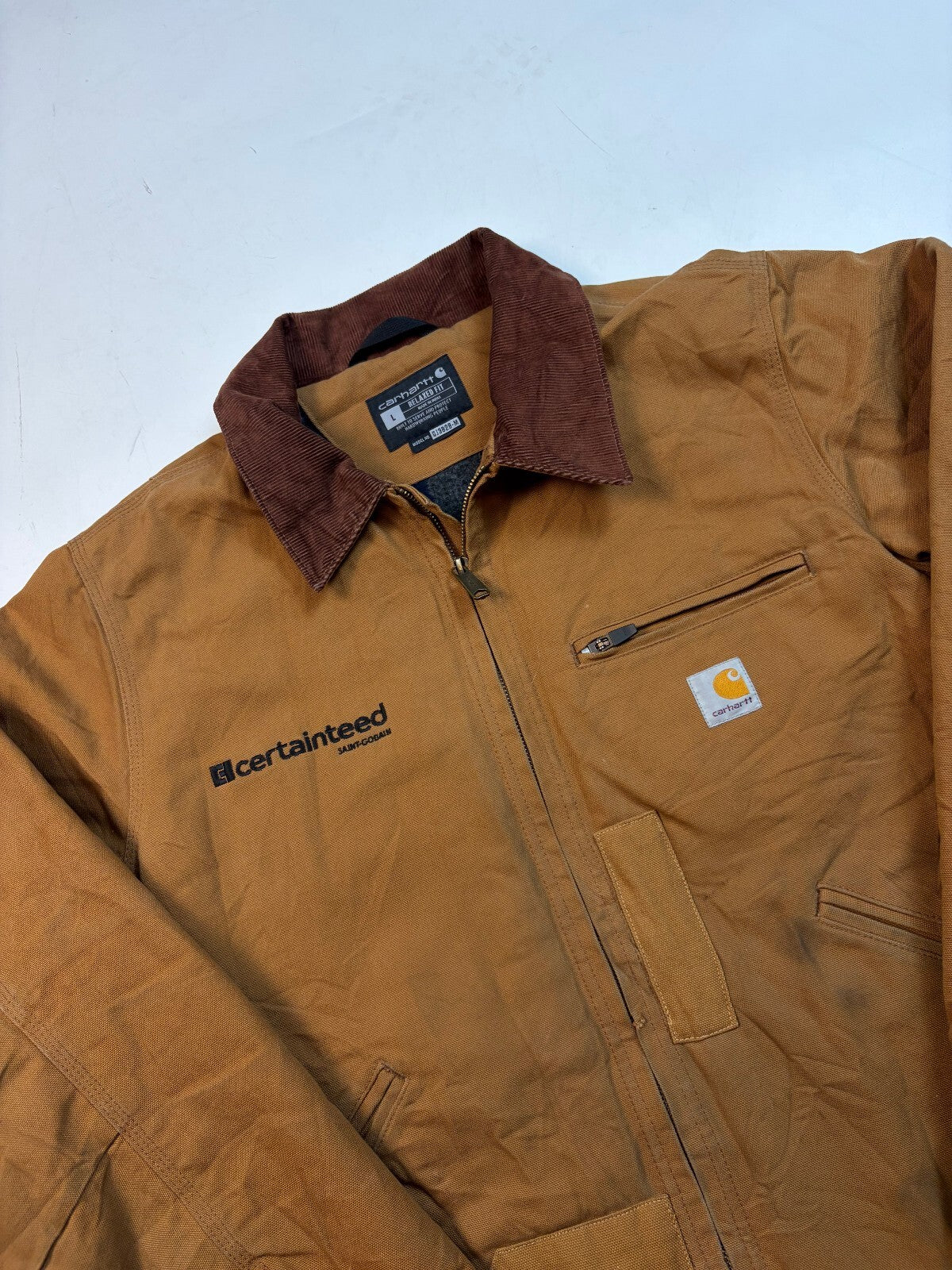 Carhartt collared detroit jacket (L)