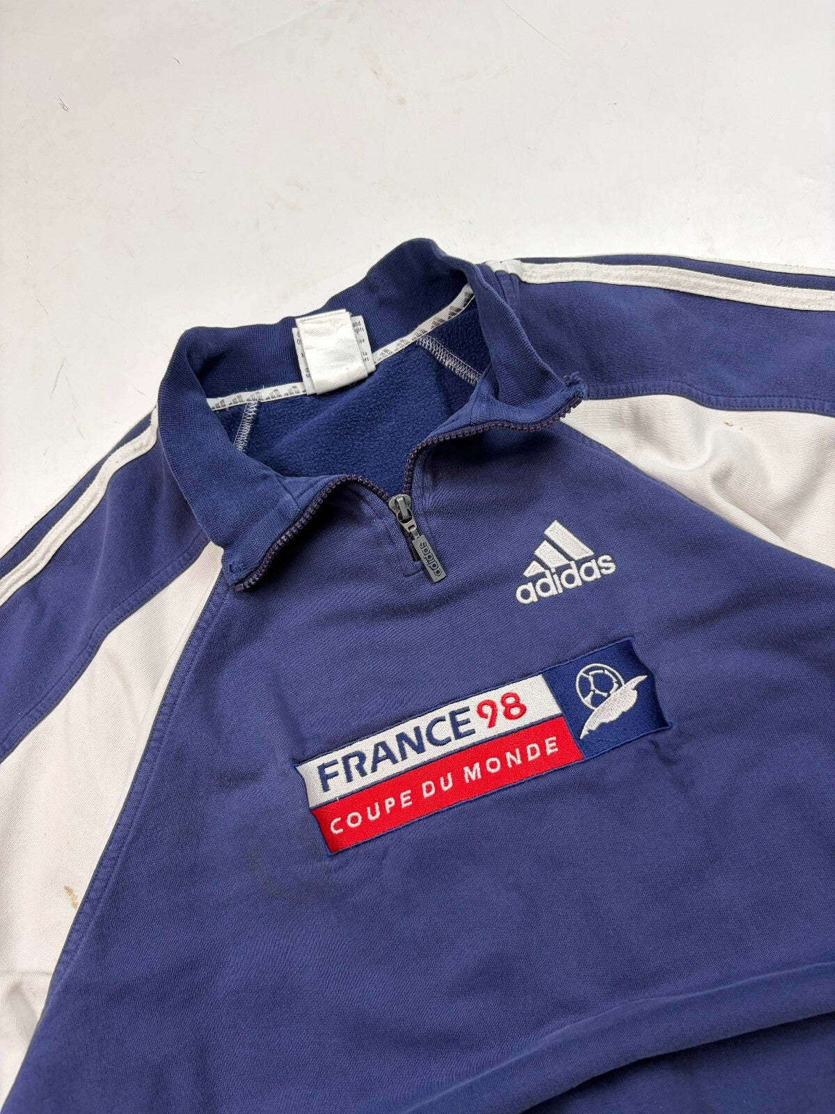 Vintage France 1998 world cup quarter zip sweatshirt (L)
