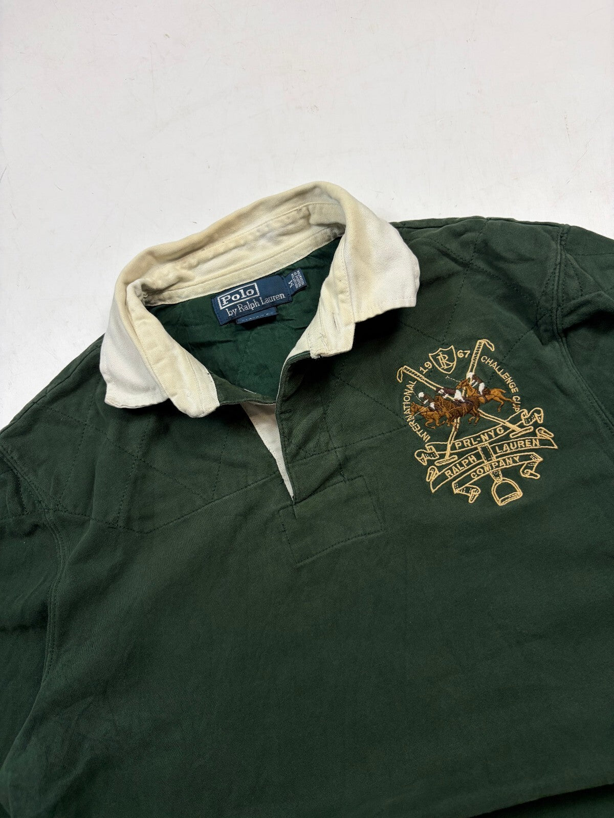 Vintage Ralph Lauren challenge cup rugby polo shirt (M)