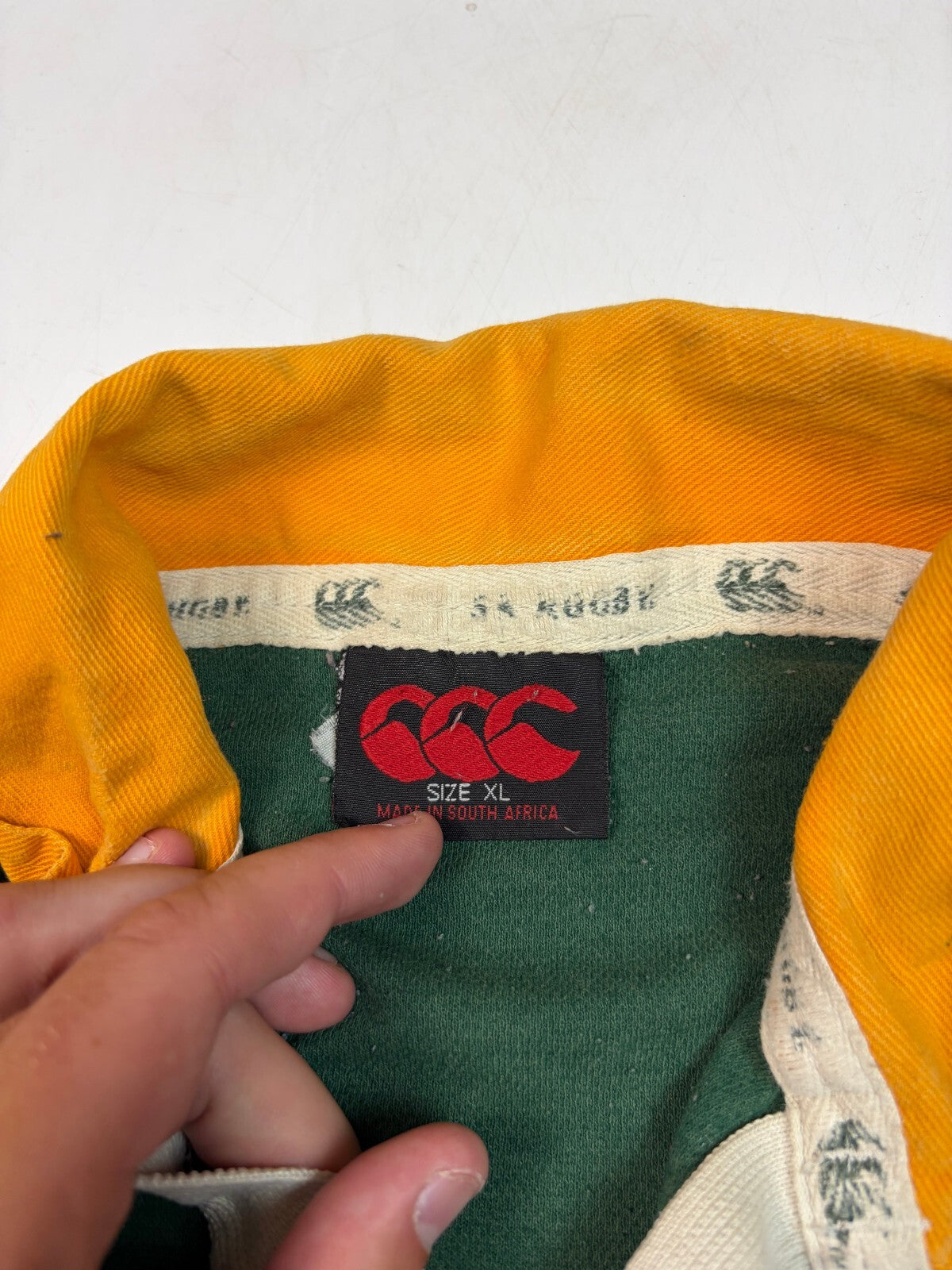 Vintage South Africa 2005/06 techtex Canterbury rugby shirt (XL)