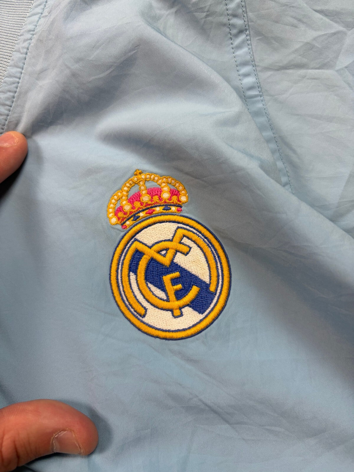 Vintage Real Madrid 2003/04 adidas football pullover windbreaker (L)