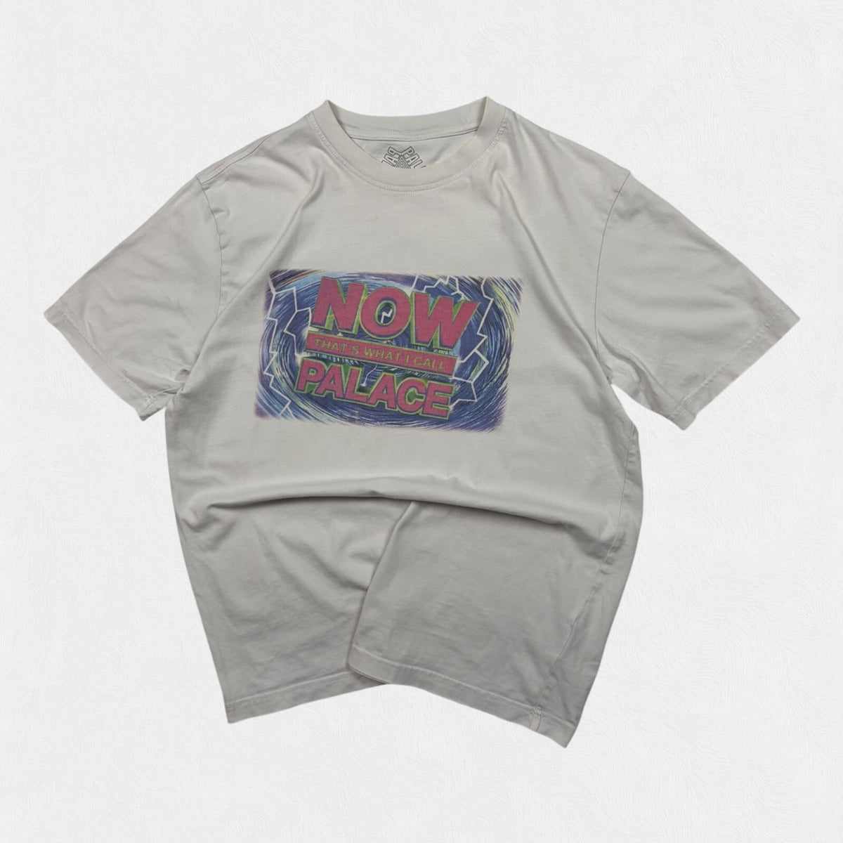 Palace graphic tee white (L)