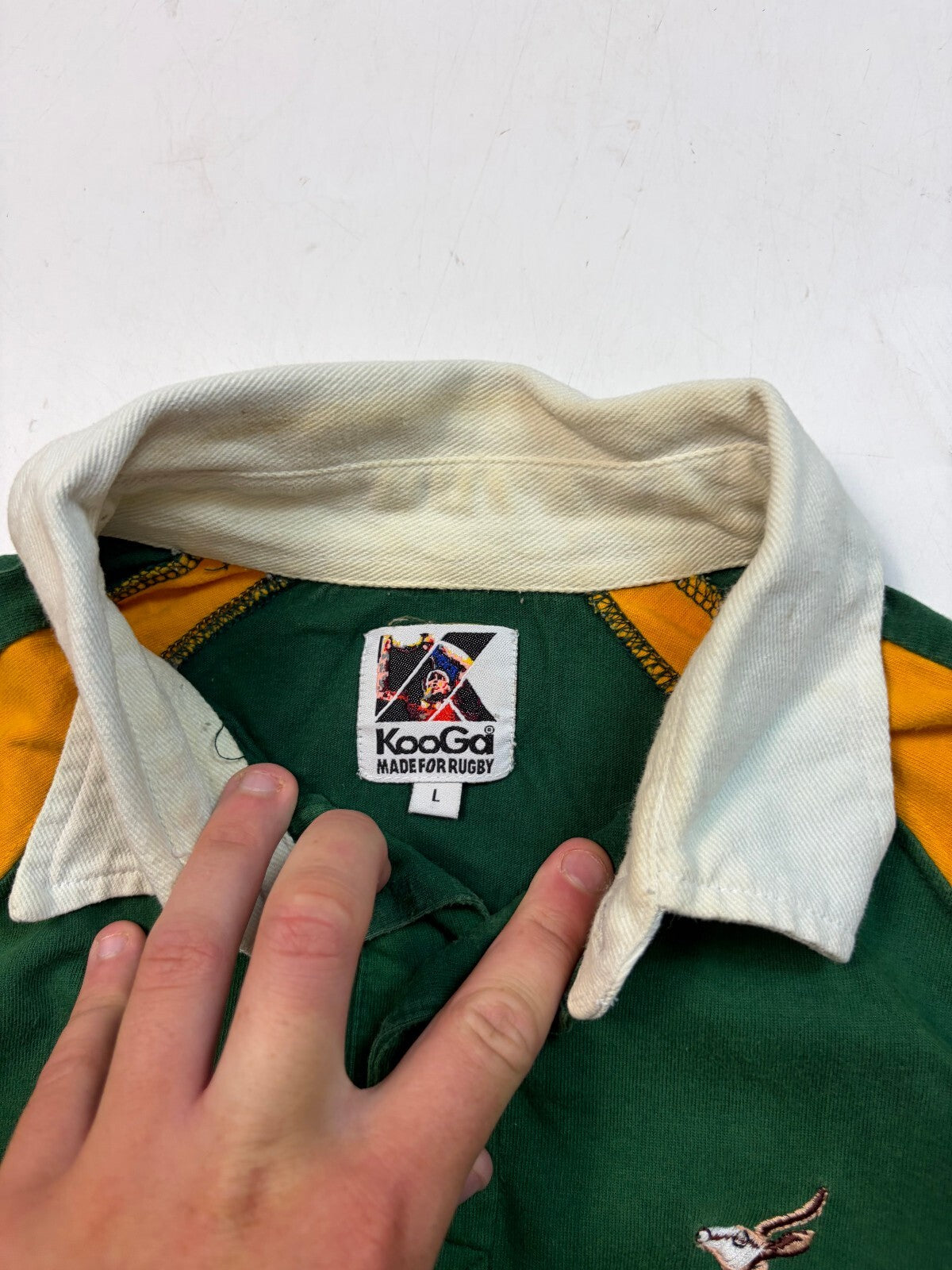 Vintage South Africa 2004 Kooga supporters rugby union shirt (L)
