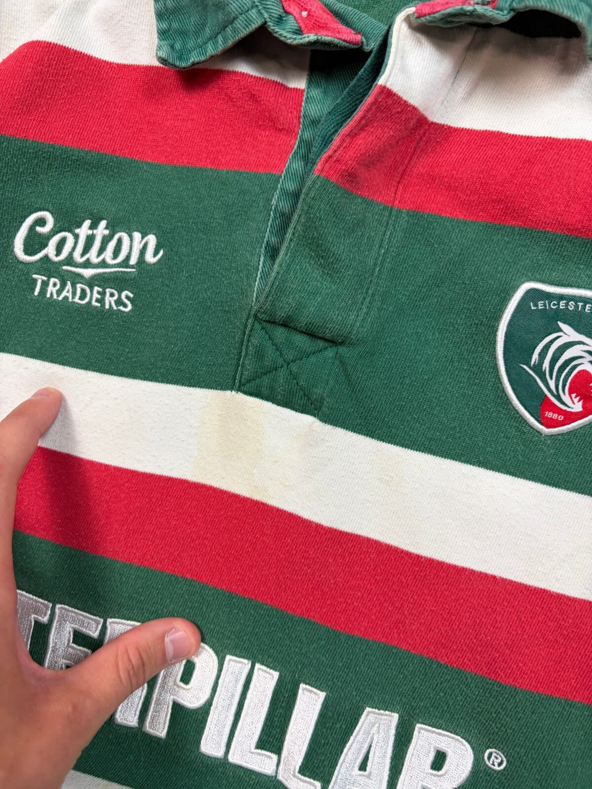 Vintage Leicester Tigers 2009/10 cotton traders rugby shirt (M)