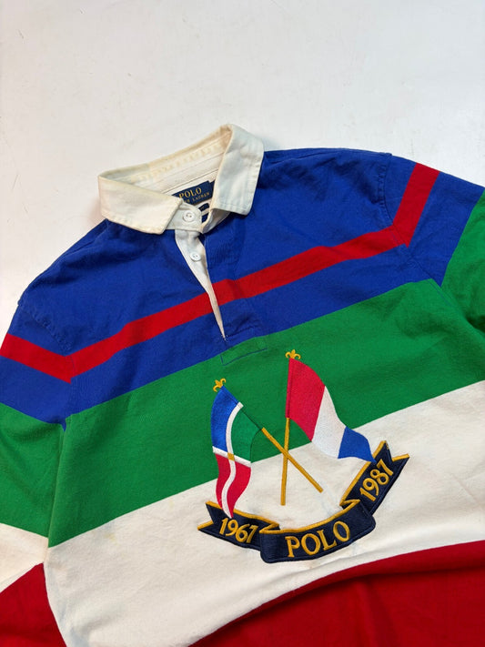 Ralph Lauren cross flags rugby polo shirt (M)
