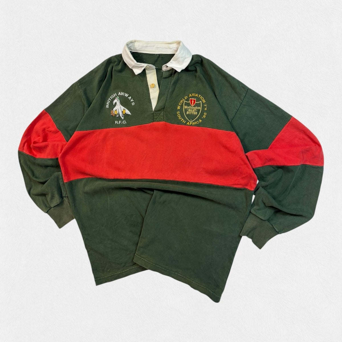 Vintage 90s British Airways world 7s rugby shirt (XL)