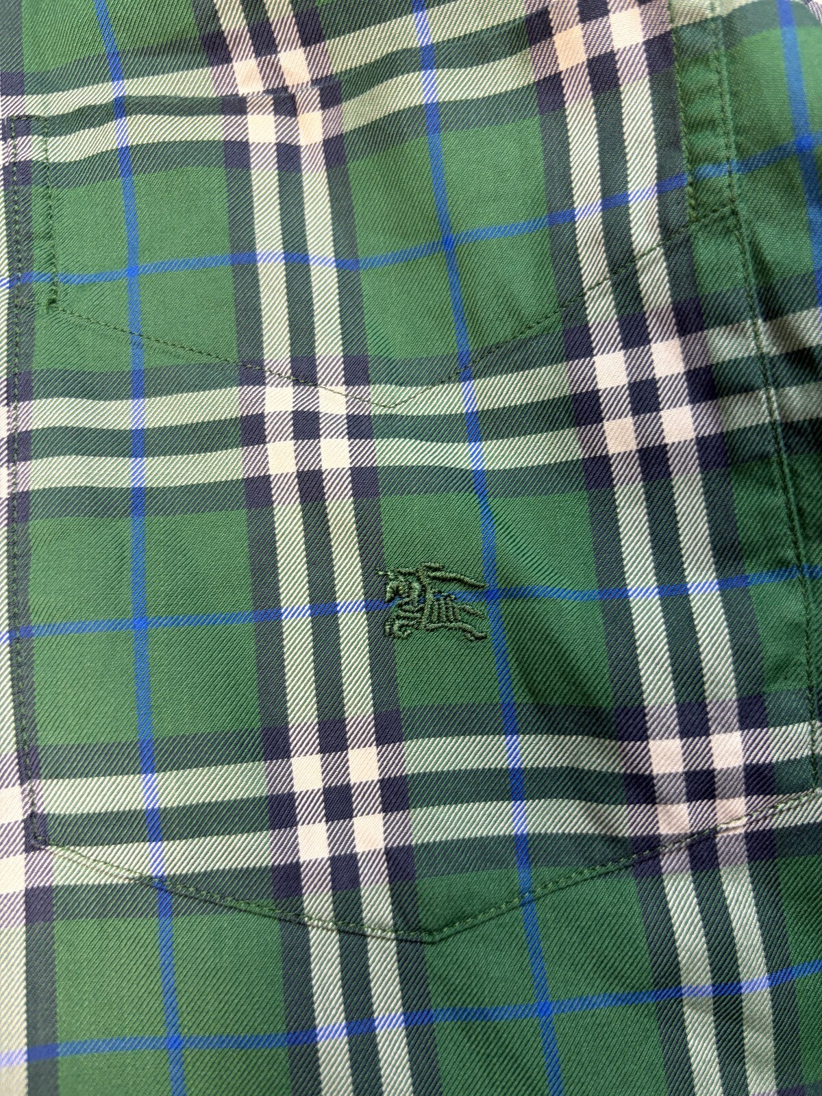 Vintage Burberry nova check checkered button up shirt (M)
