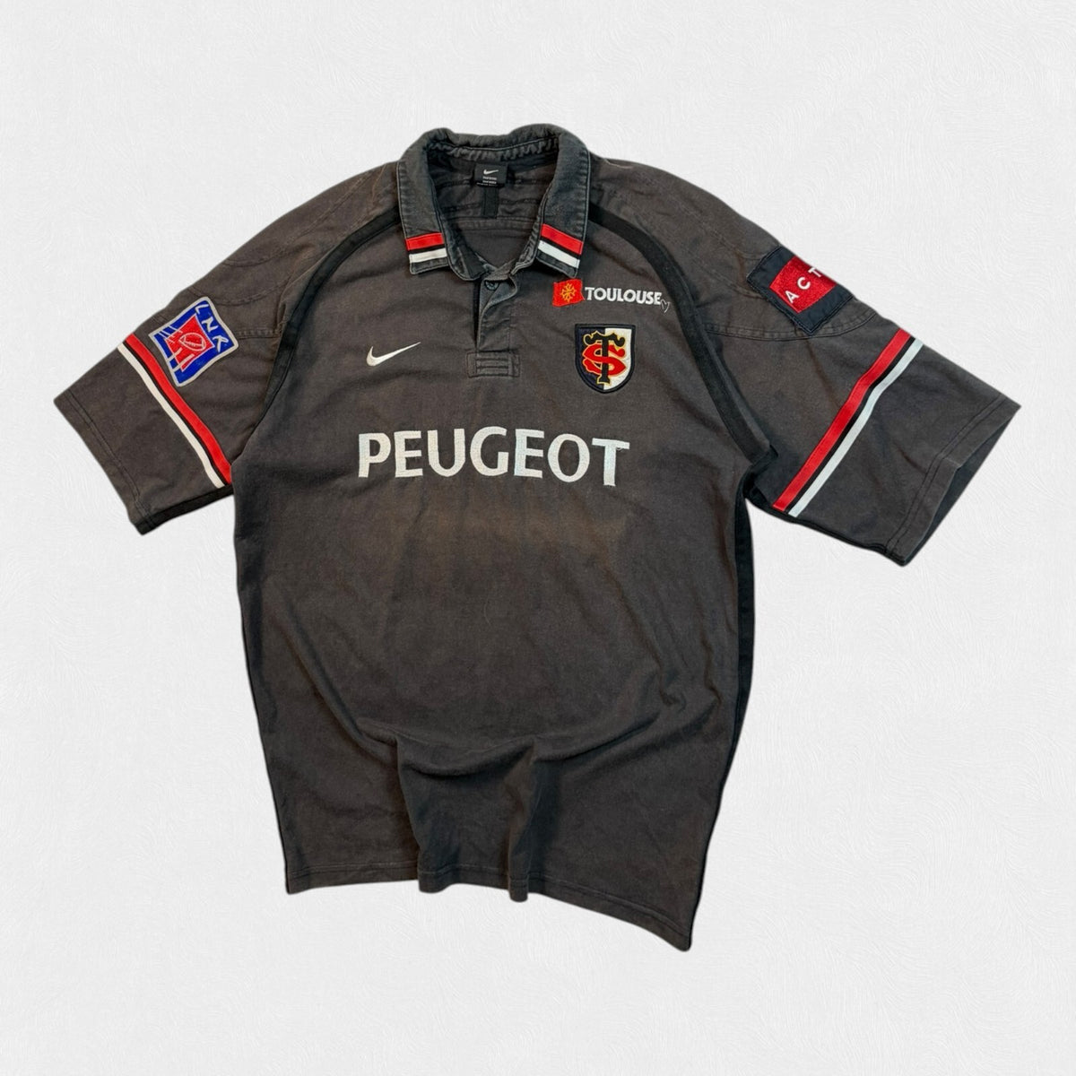 Vintage Stade Toulousain 2001/02 Nike player issue rugby shirt (L)