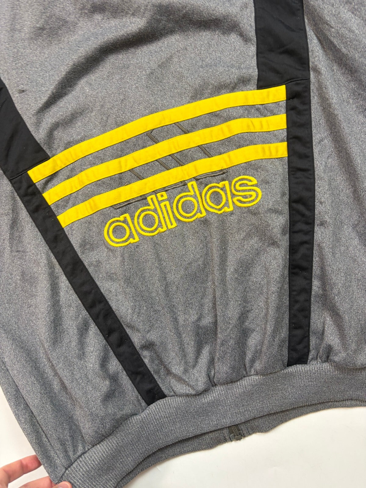 Vintage 90s adidas abstract track top (L)