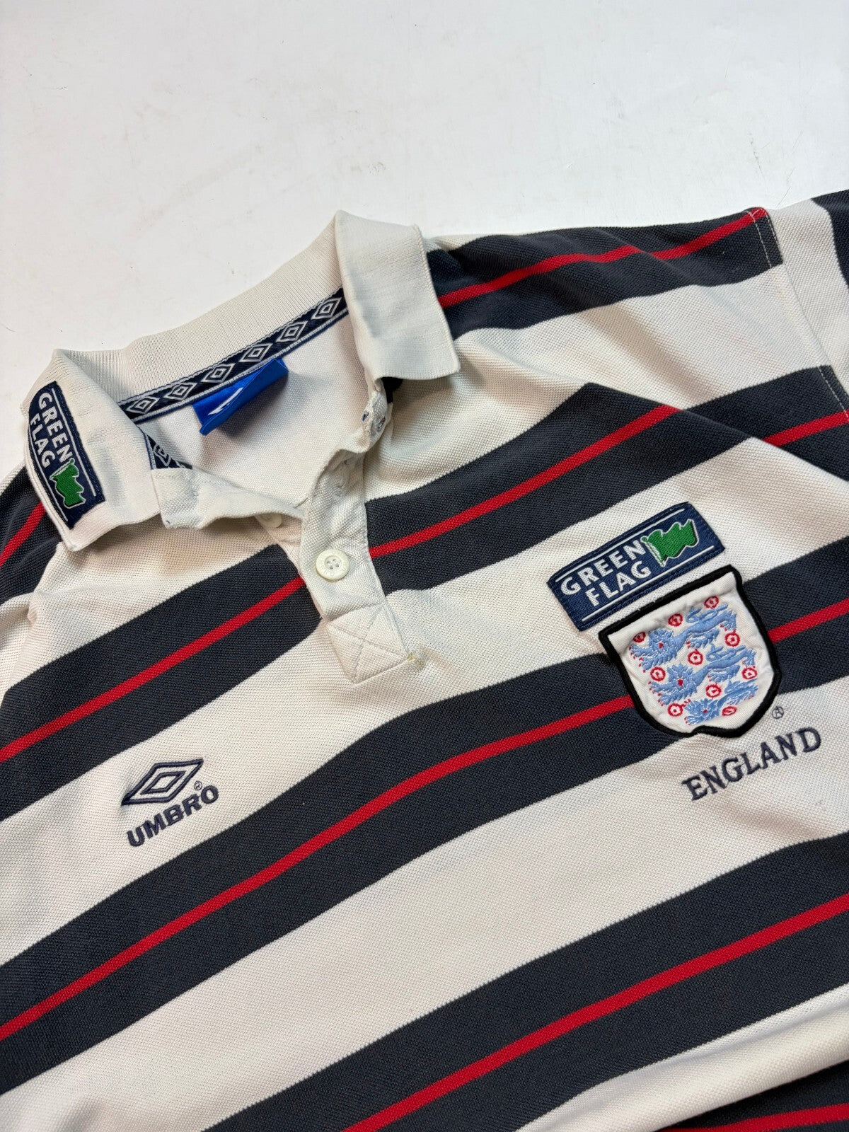 Vintage England 1998-00 Umbro football polo shirt (XXL)