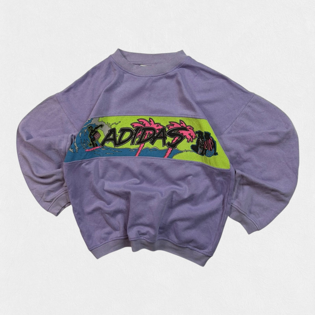 Vintage 80s adidas originals surfing sweatshirt (M)