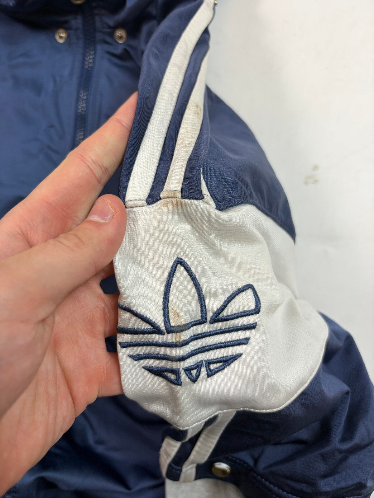 Vintage 90s adidas originals colour block track jacket (L)
