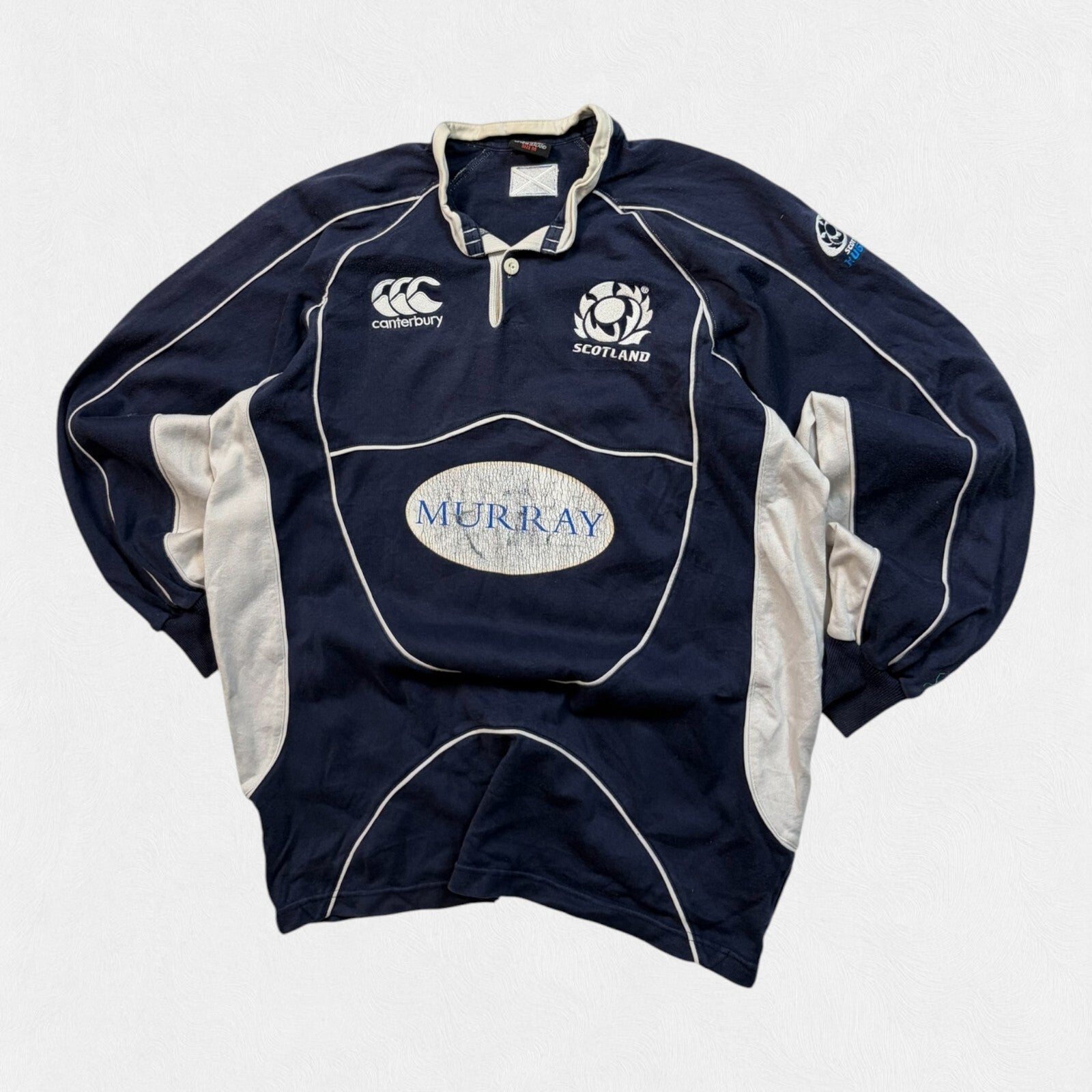 Vintage Scotland 2007/08 Canterbury rugby union shirt (M)