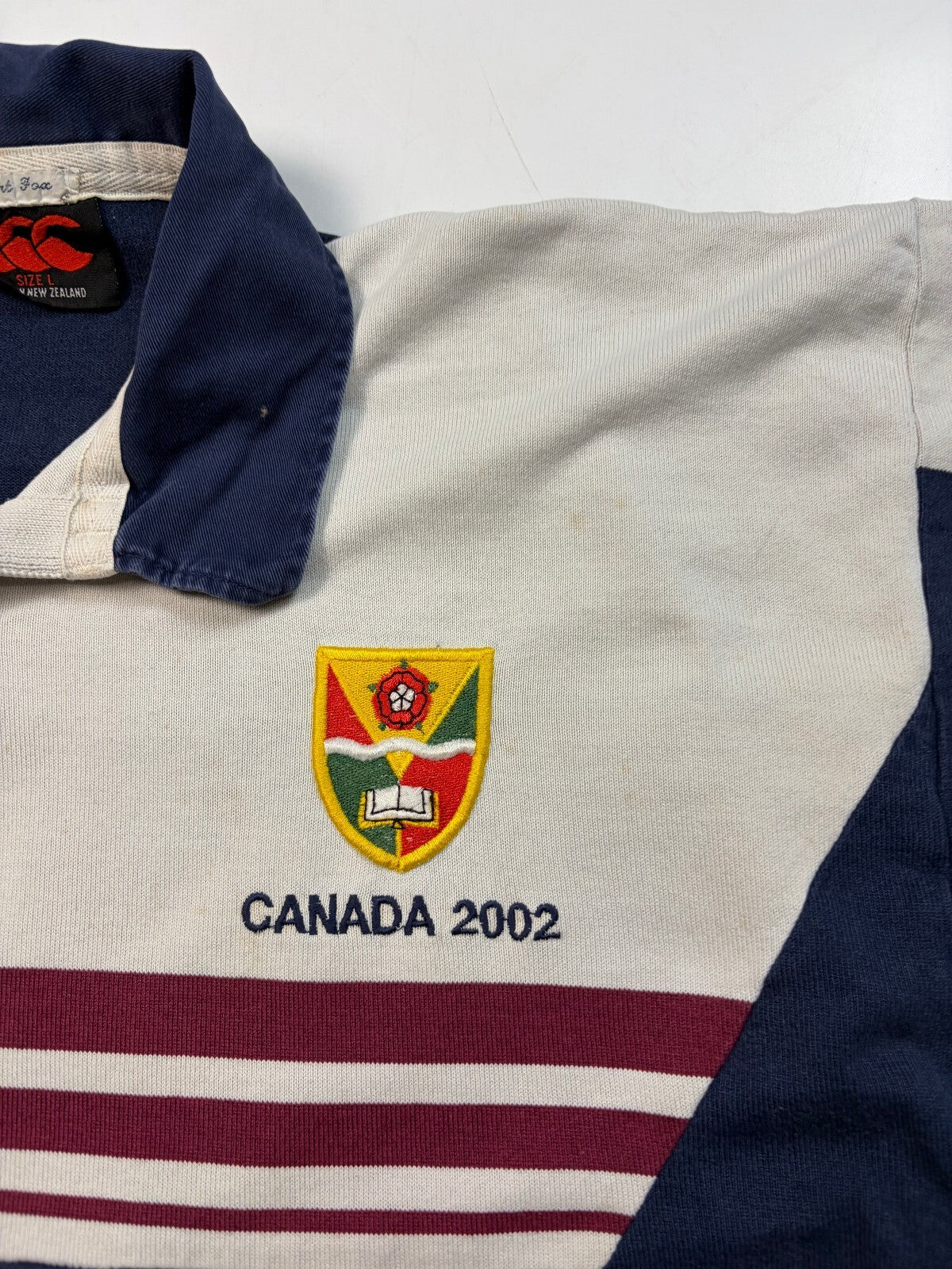 Vintage Tudor Grange 2002 Canada tour Canterbury rugby union shirt (L)