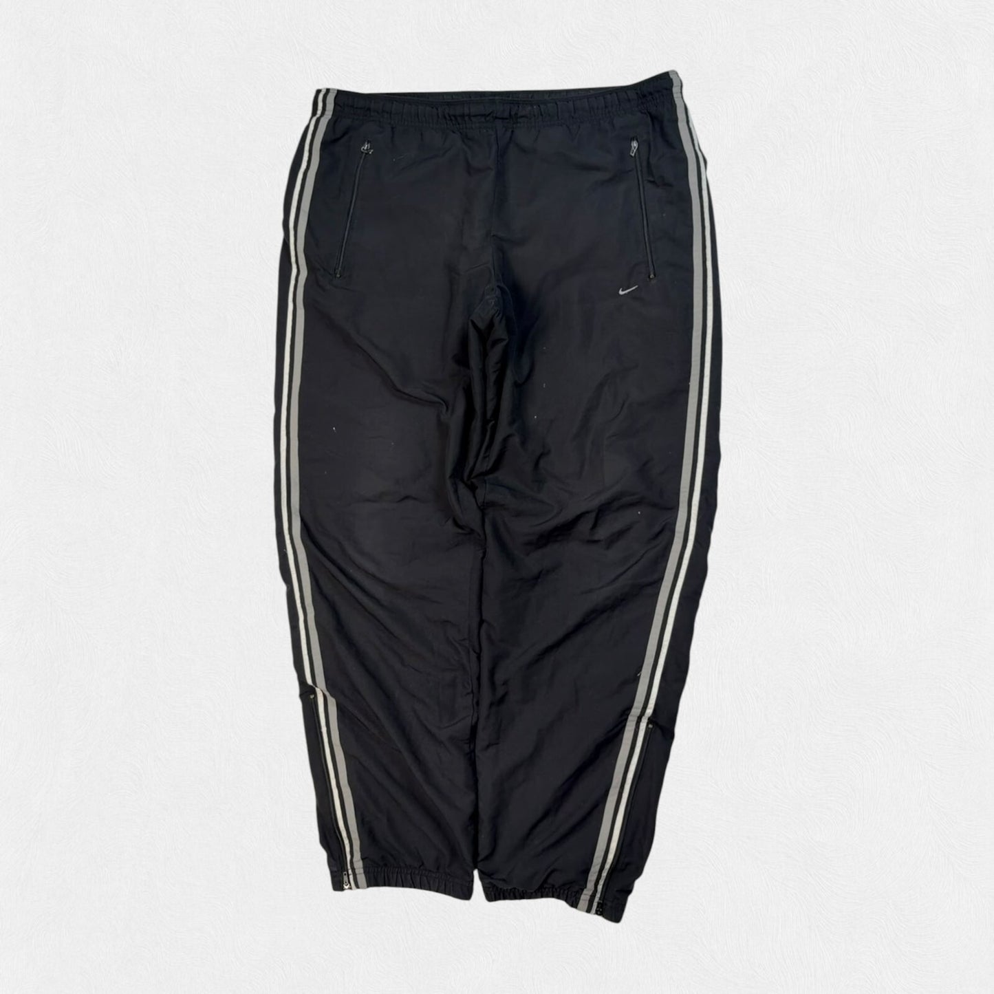 Vintage Y2K Nike side stripe baggy track pants (L)