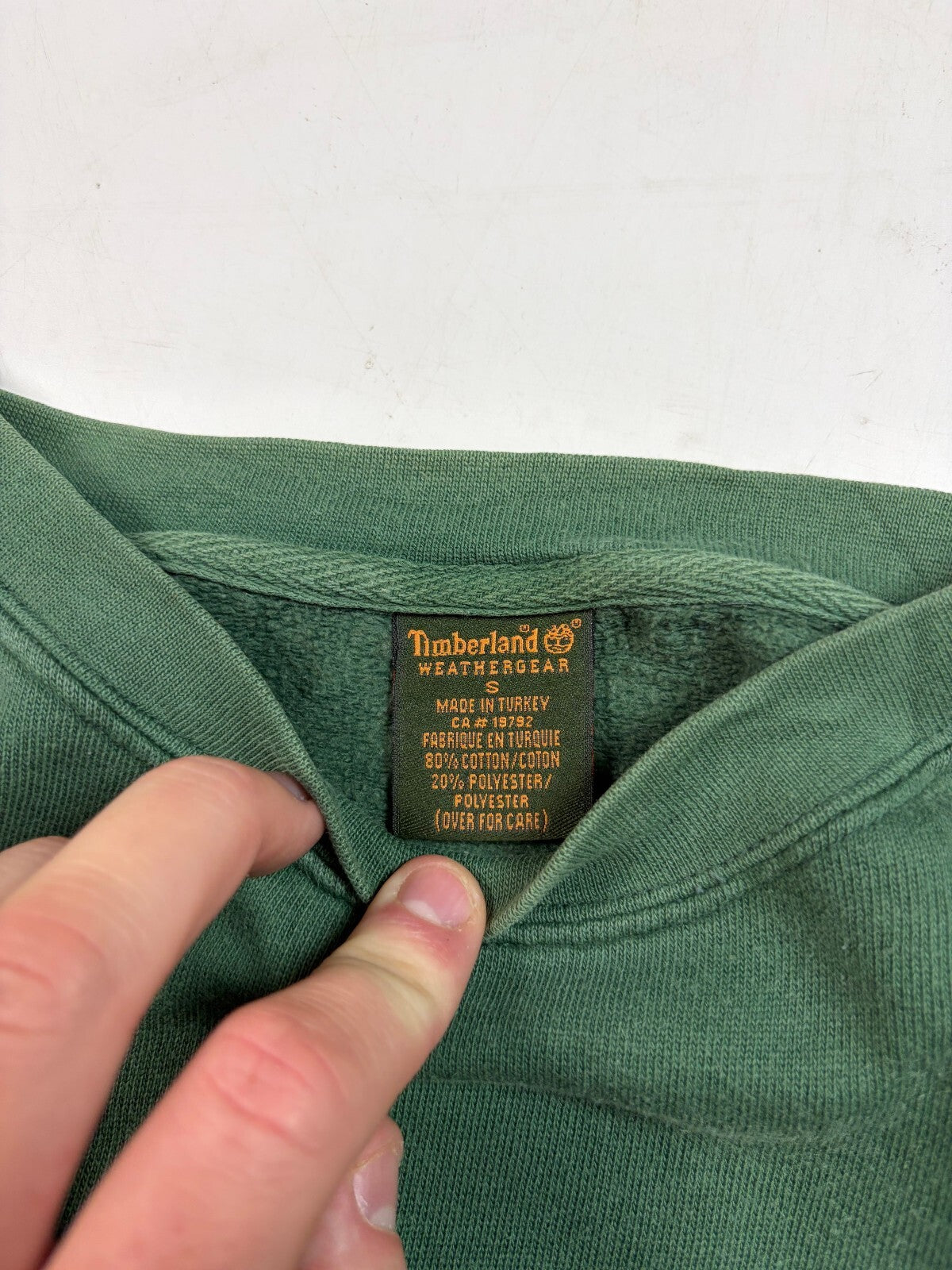 Vintage Timberland weathergear spell out sweatshirt (S)
