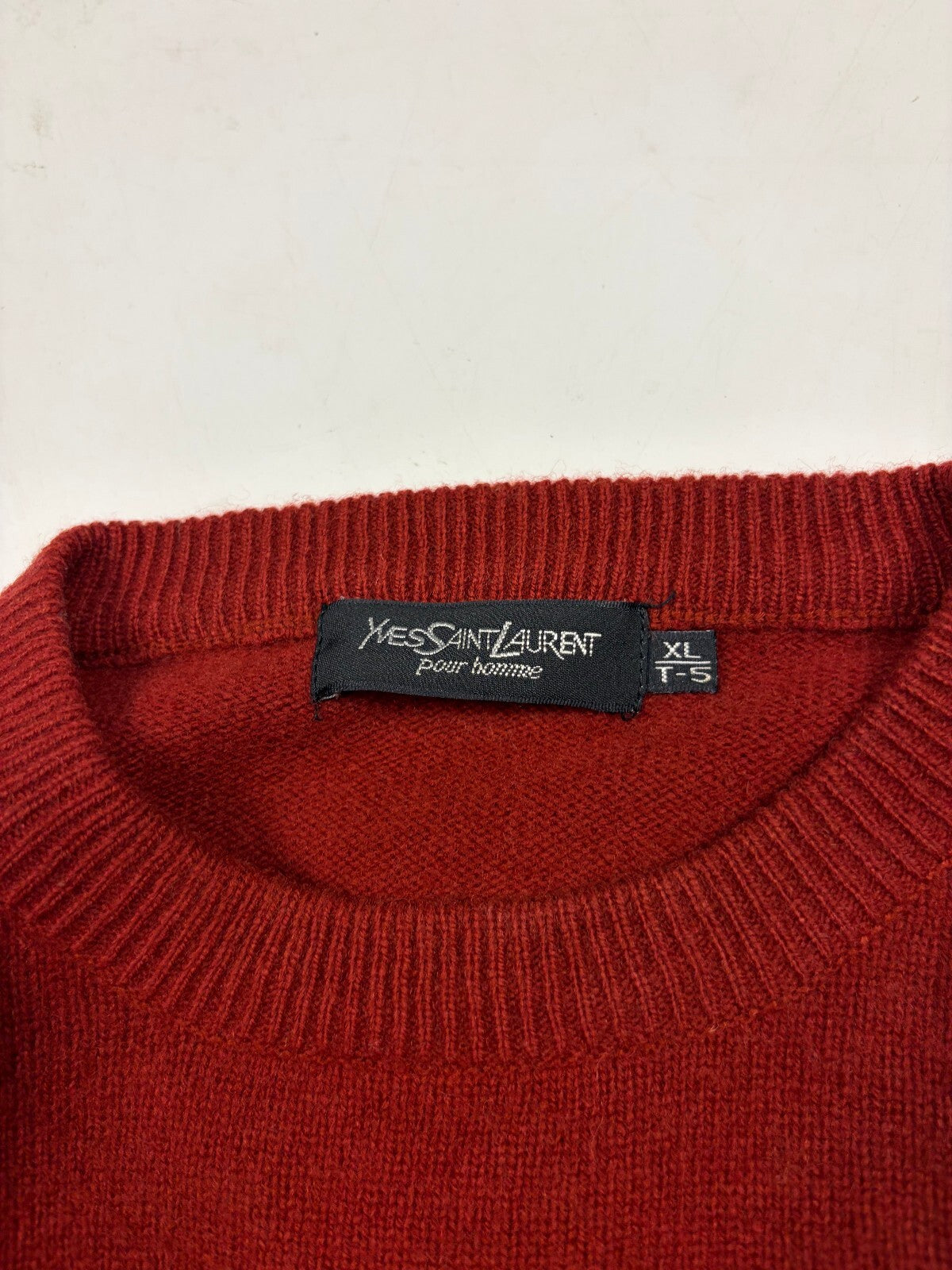 Vintage YSL Yves Saint Laurent wool knit sweater (XL)