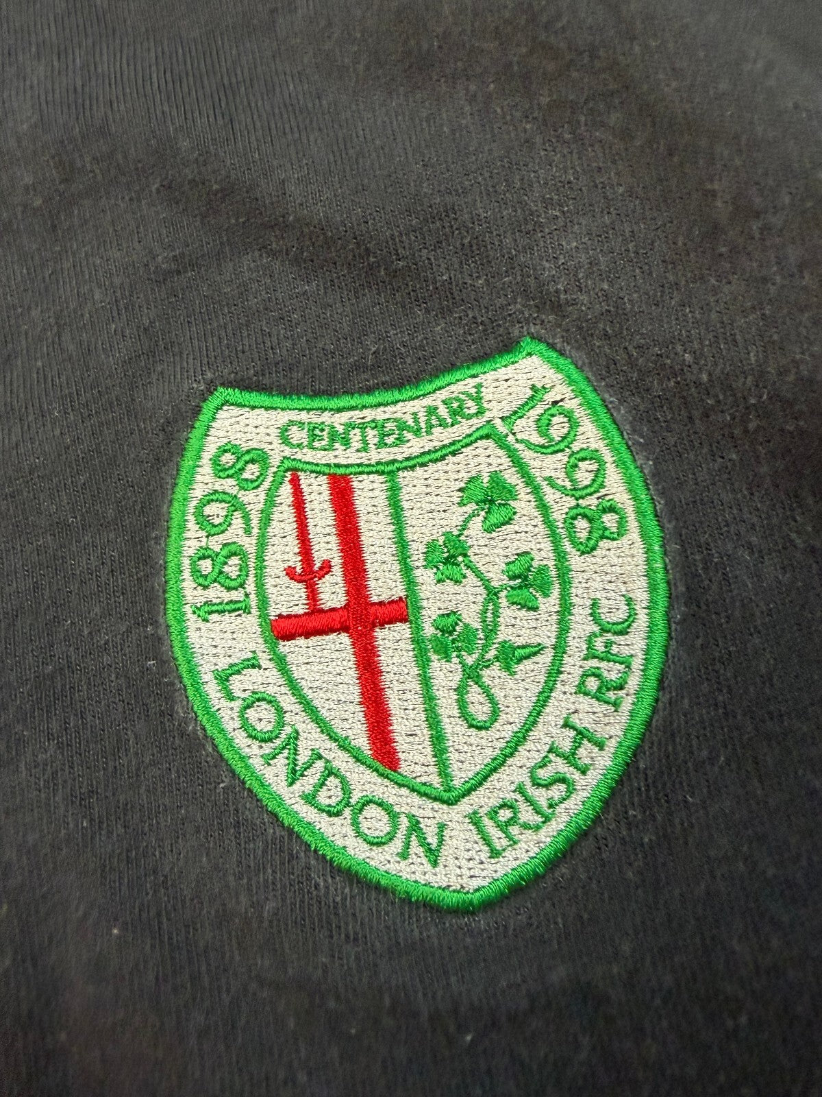 Vintage London Irish 1998/99 Cotton Oxford away rugby shirt (L)