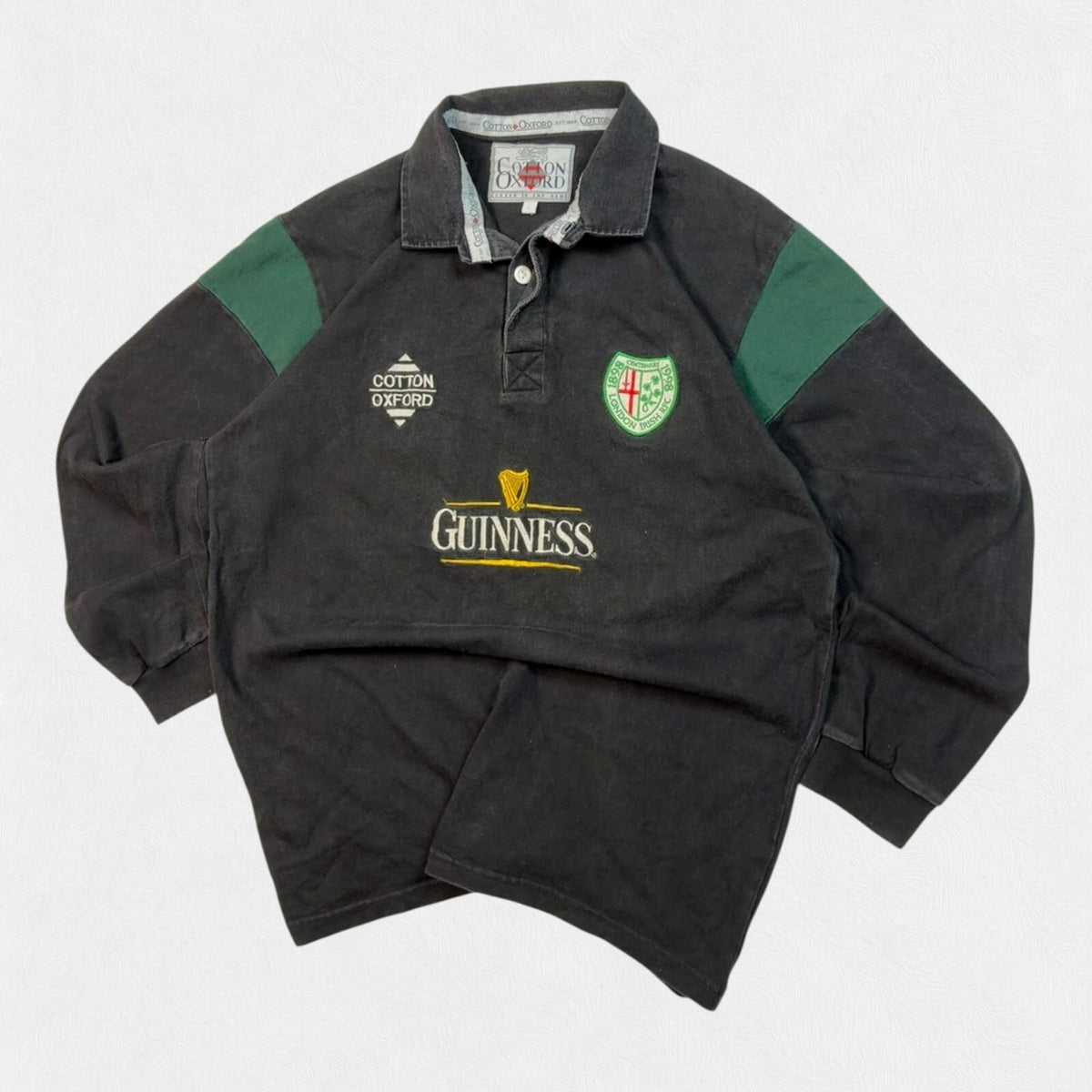 Vintage London Irish 1998/99 Cotton Oxford away rugby shirt (L)