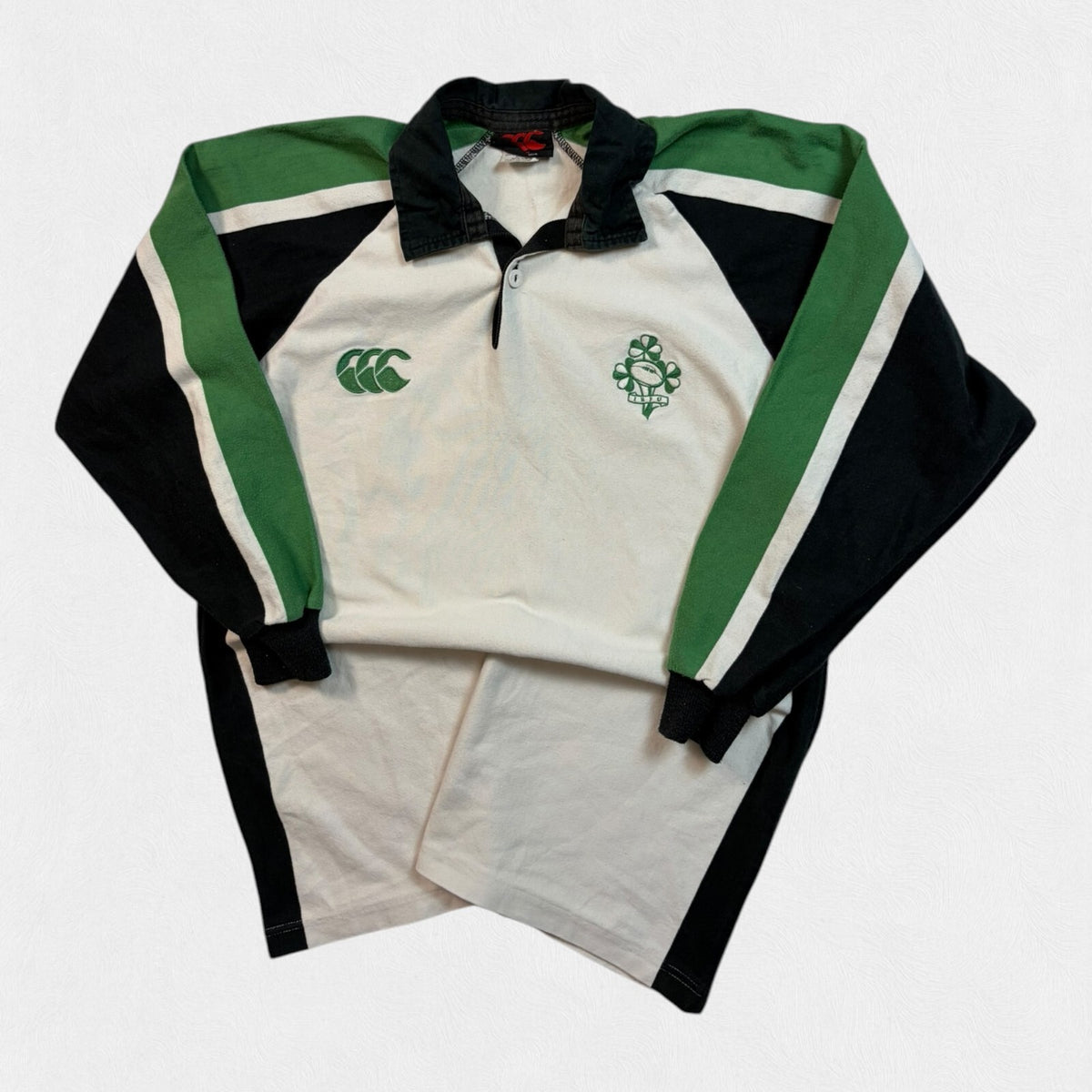 Vintage 2000s Ireland Canterbury training rugby union shirt (M)