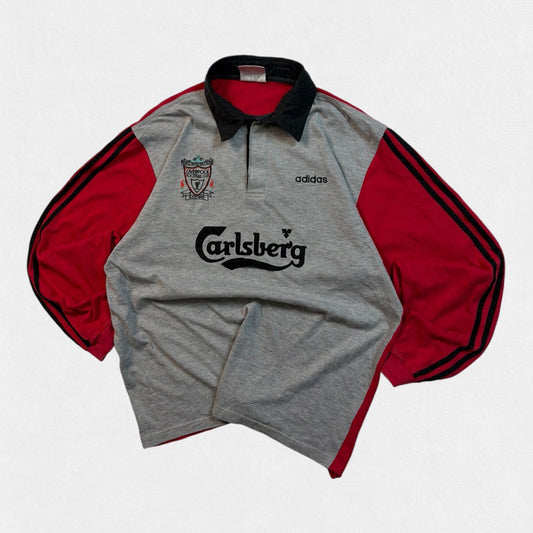 Vintage Liverpool 1993-95 Adidas football polo shirt (M)