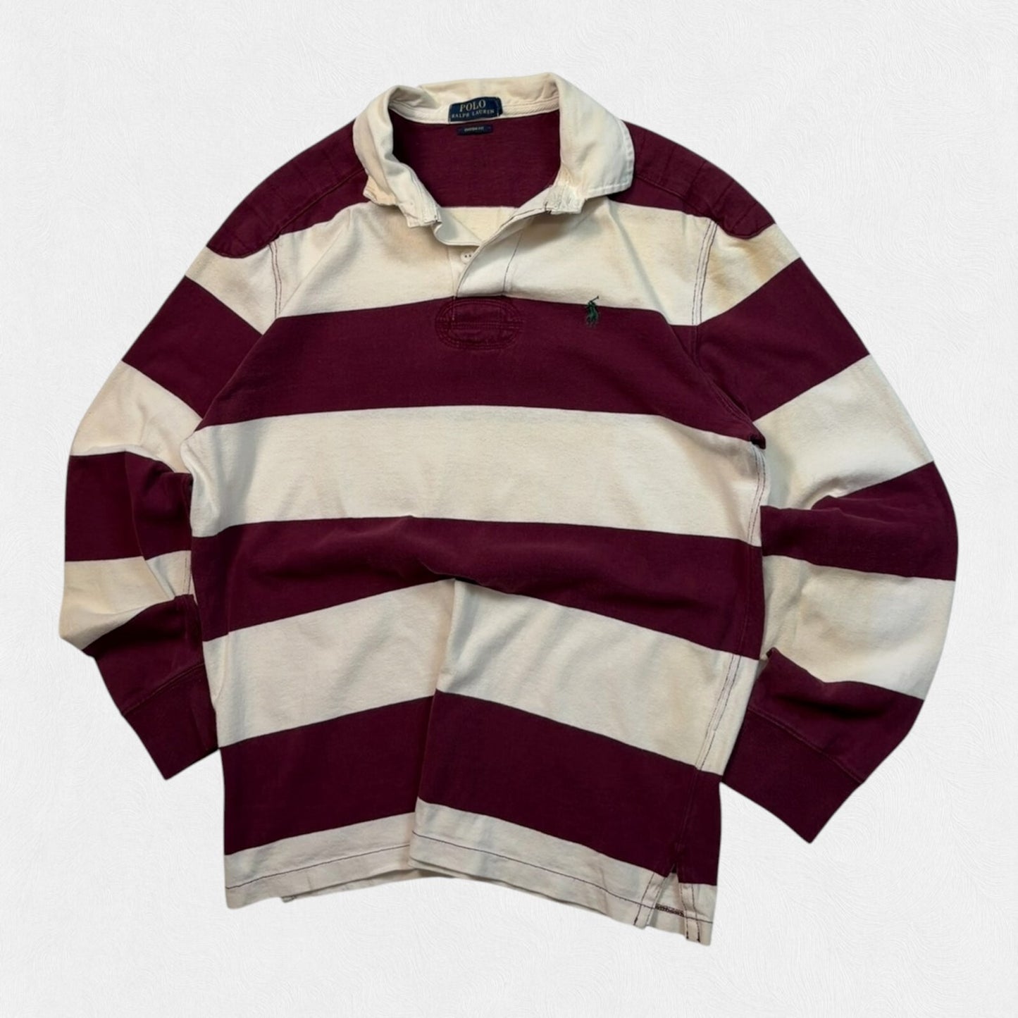 Ralph Lauren striped rugby polo shirt (L)