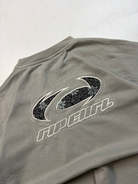Vintage Y2K Ripcurl spell out surfwear sweatshirt (L)