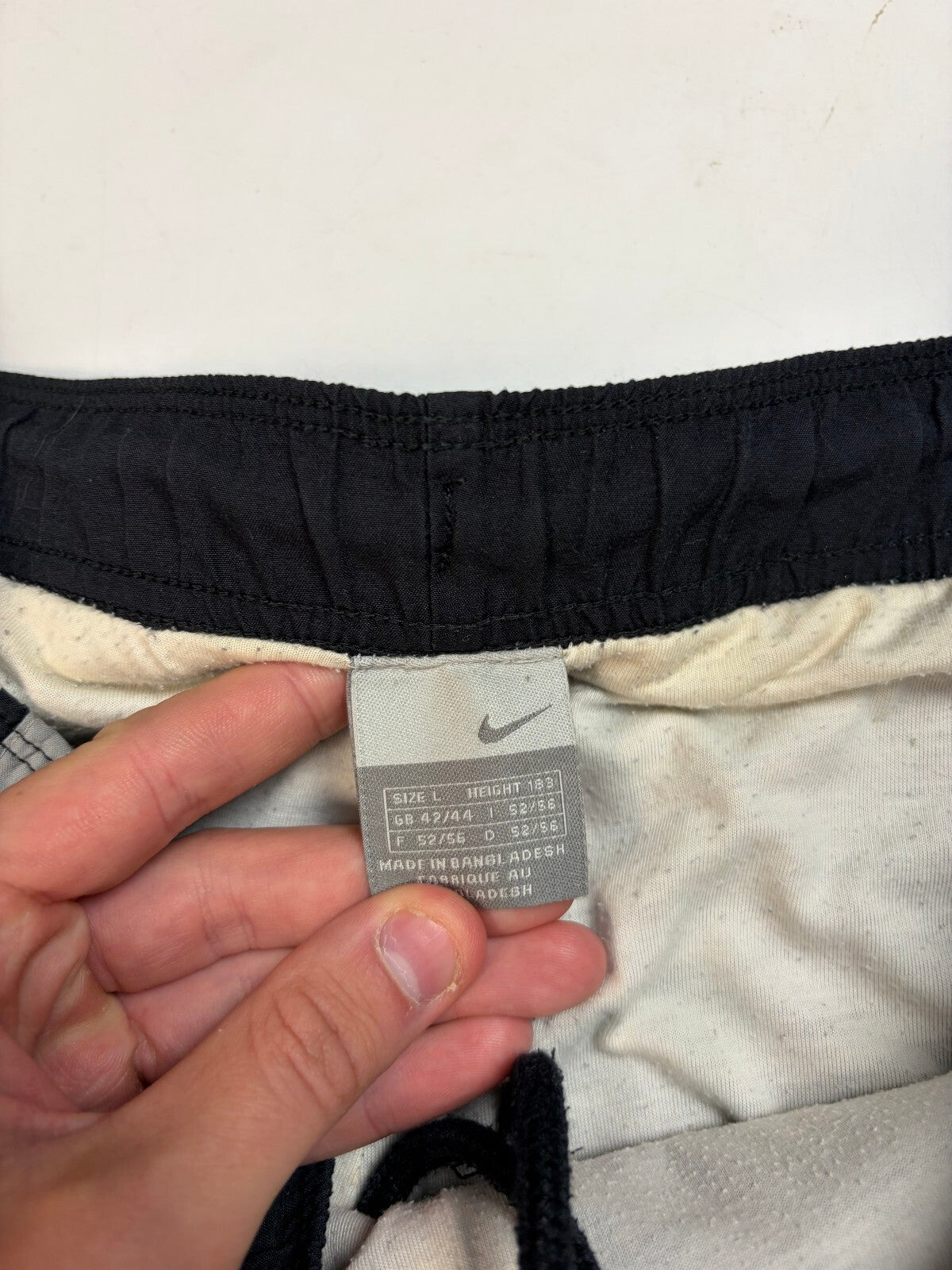 Vintage Y2K Nike side stripe baggy track pants (L)
