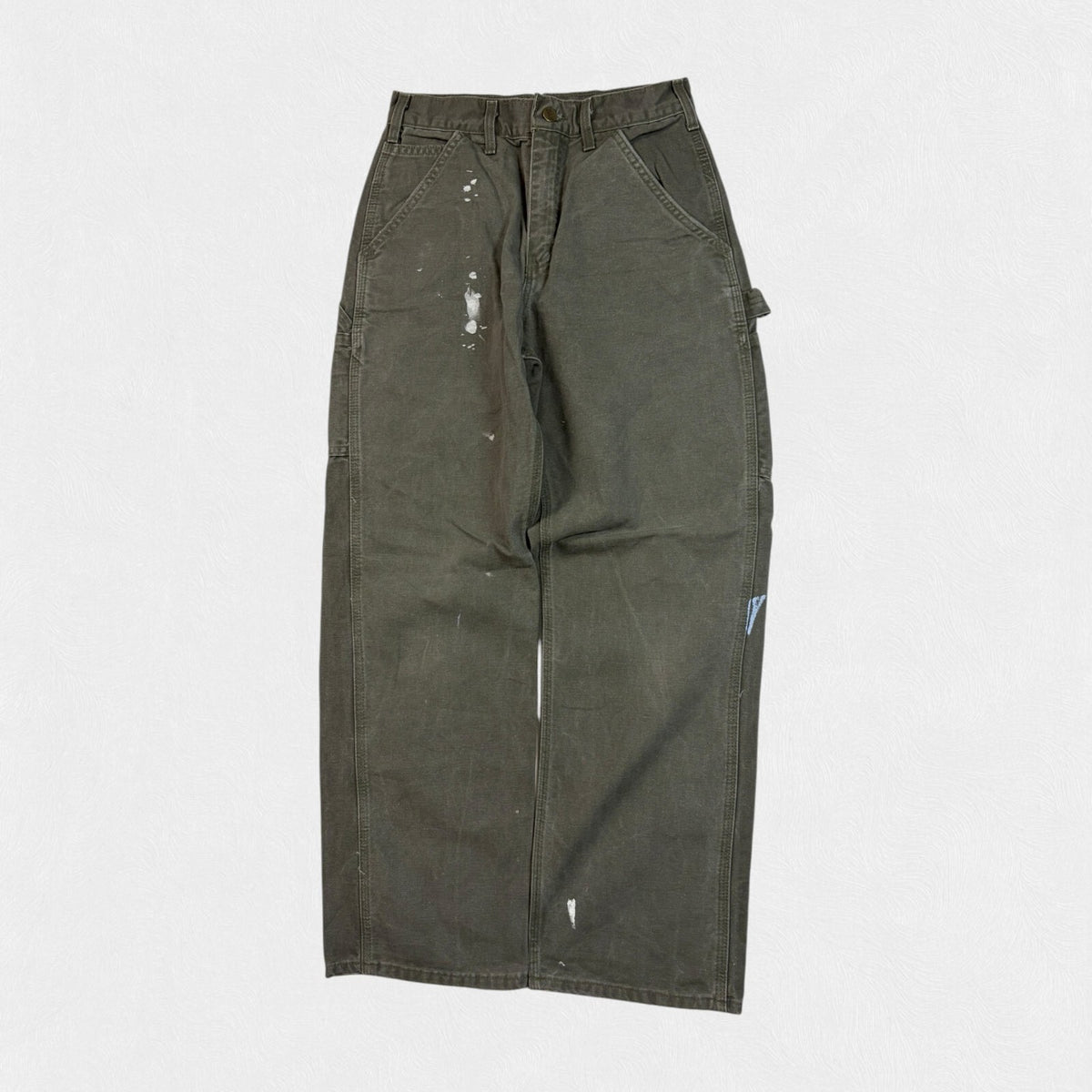 Vintage Y2K Carhartt paint splattered baggy carpenter pants (W28)