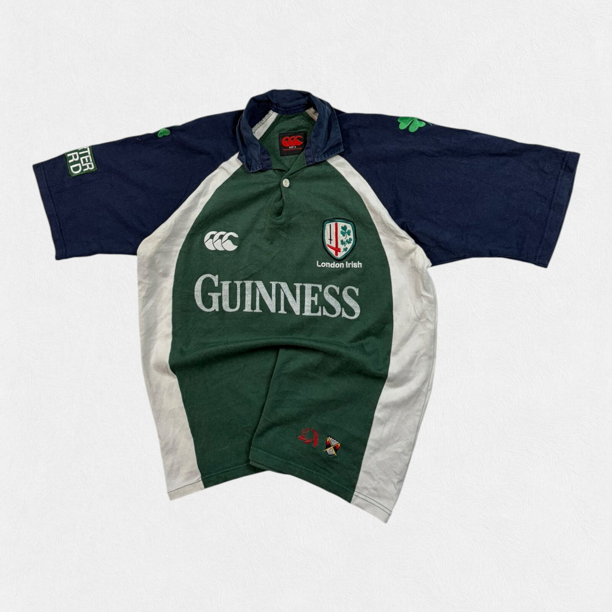 Vintage London Irish 2004/05 Canterbury Guinness rugby shirt (S)