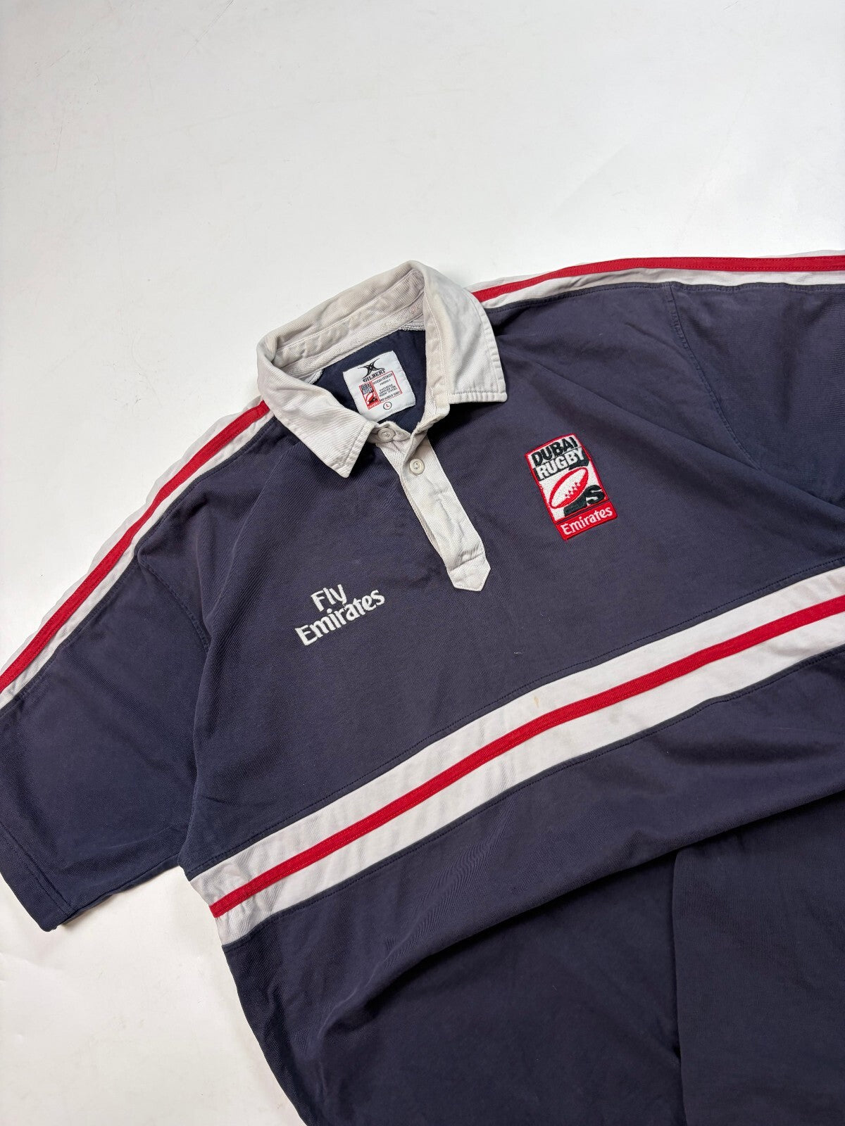 Vintage Dubai Sevens Gilbert rugby shirt (L)